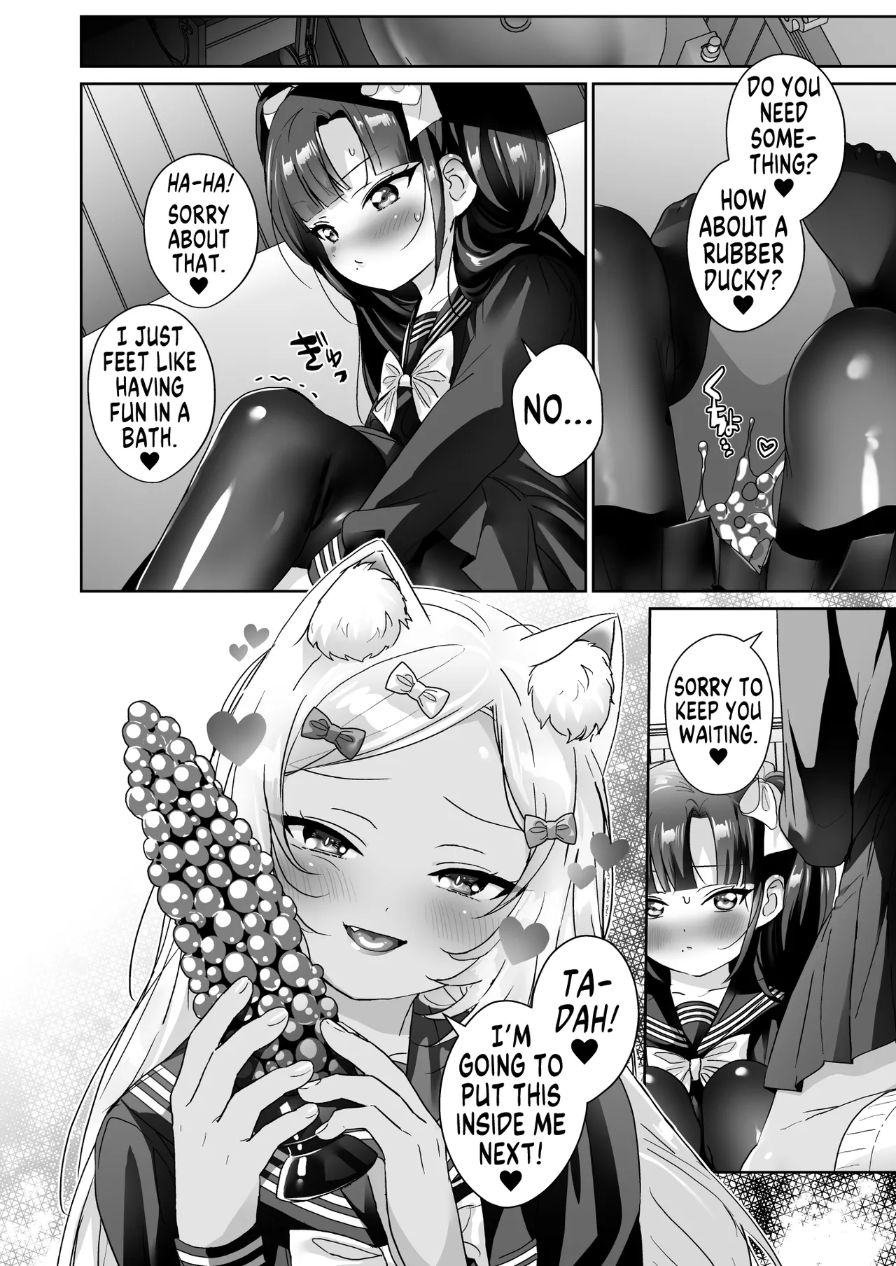 [Koko de Chikubi o Hitotsumami (Juurouta)] Shoujo Ochi -Ron-chan to Hajimete Course- | Falling for Being a Girl: My First Session With Lon-chan [English] [GTF] [Digital] page 36 original parody - females only schoolgirl uniform hentai manga - read online free