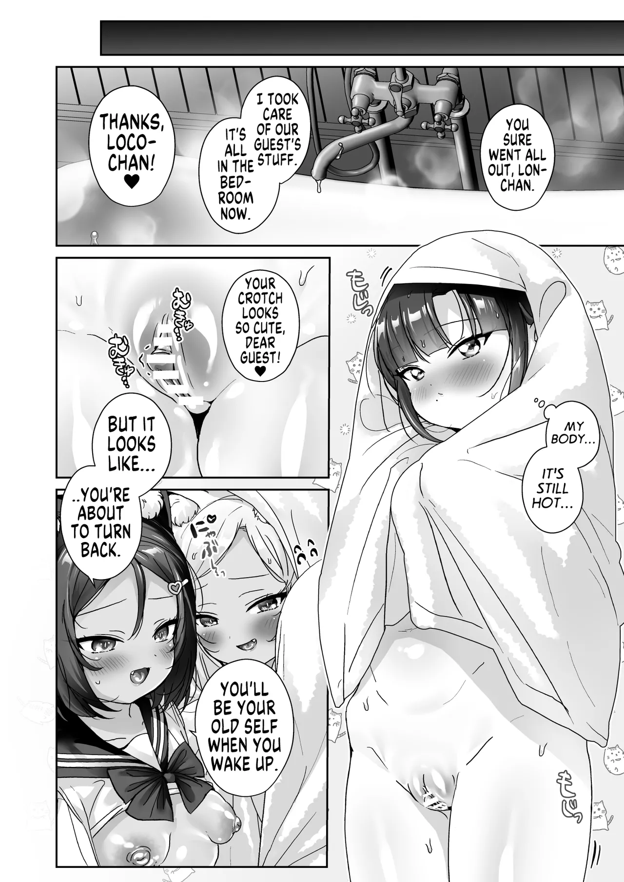 [Koko de Chikubi o Hitotsumami (Juurouta)] Shoujo Ochi -Ron-chan to Hajimete Course- | Falling for Being a Girl: My First Session With Lon-chan [English] [GTF] [Digital] page 54 original parody - females only schoolgirl uniform hentai manga - read online free
