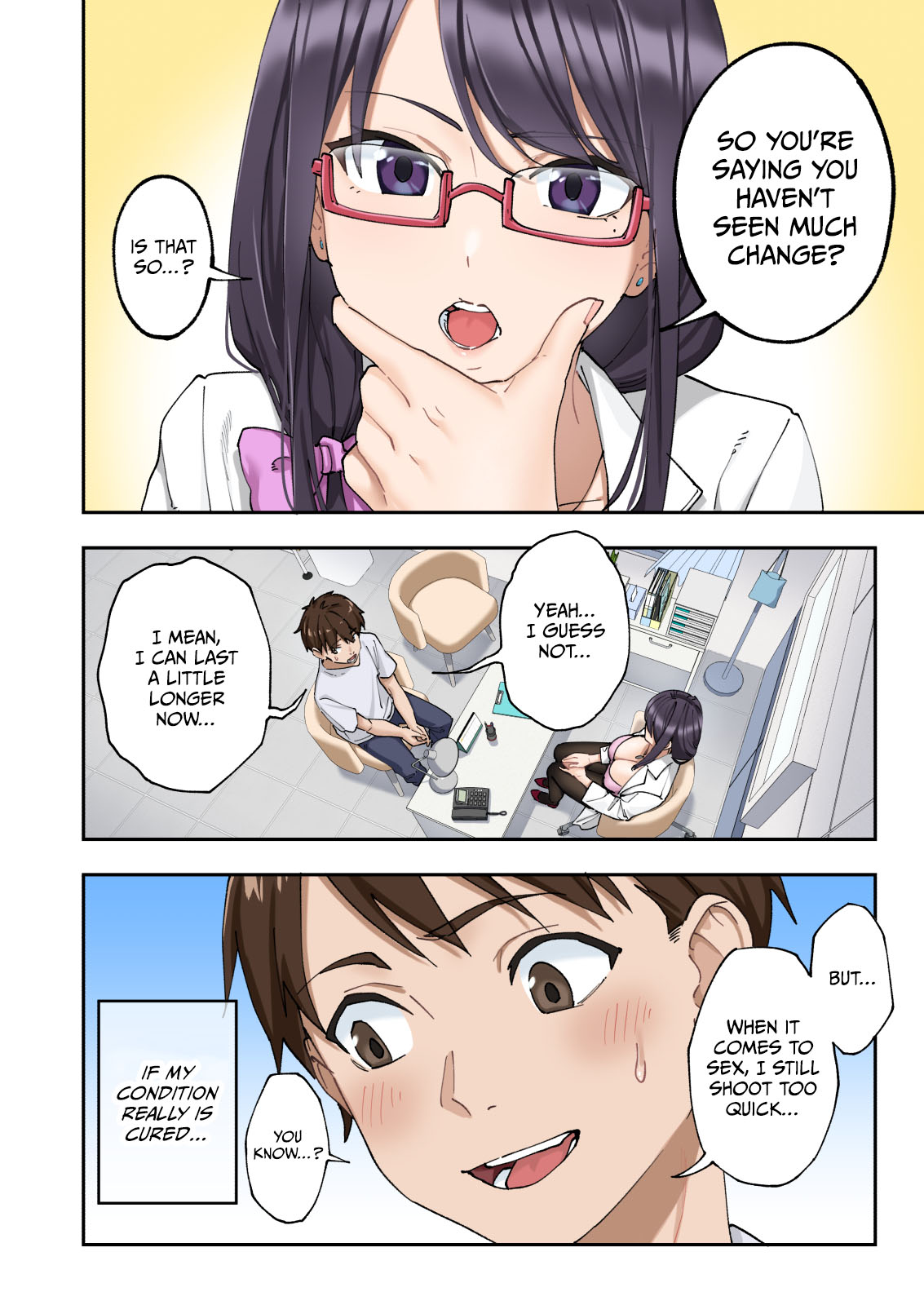 Sourou Kokufuku Clinic | Quick-Shot Therapy Clinic page 59 - sole male nakadashi hentai manga - read online free