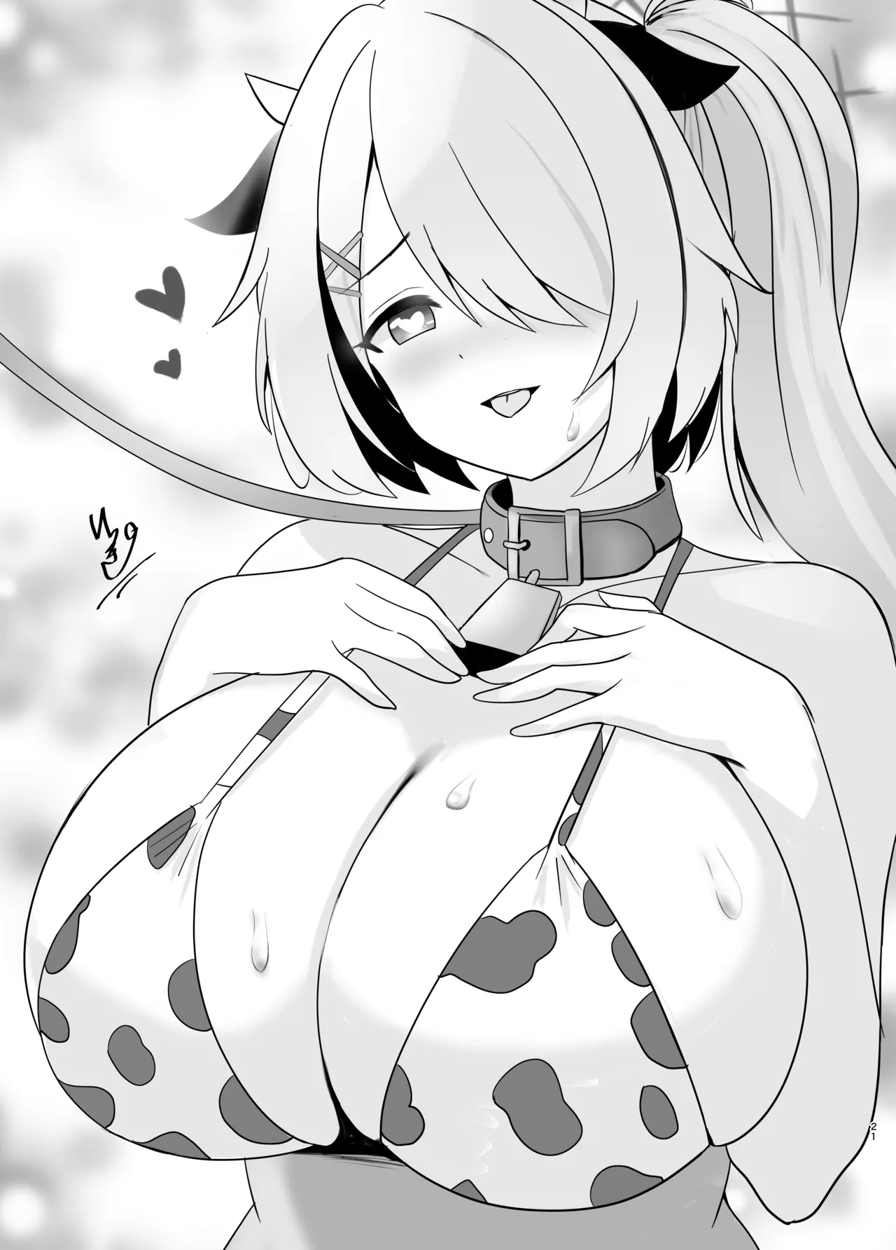 Hiyori no Mochi Mochi Onaka o Haramaseru Hon page 21 featuring sensei blue archive parody - big breasts swimsuit hentai manga - read online free
