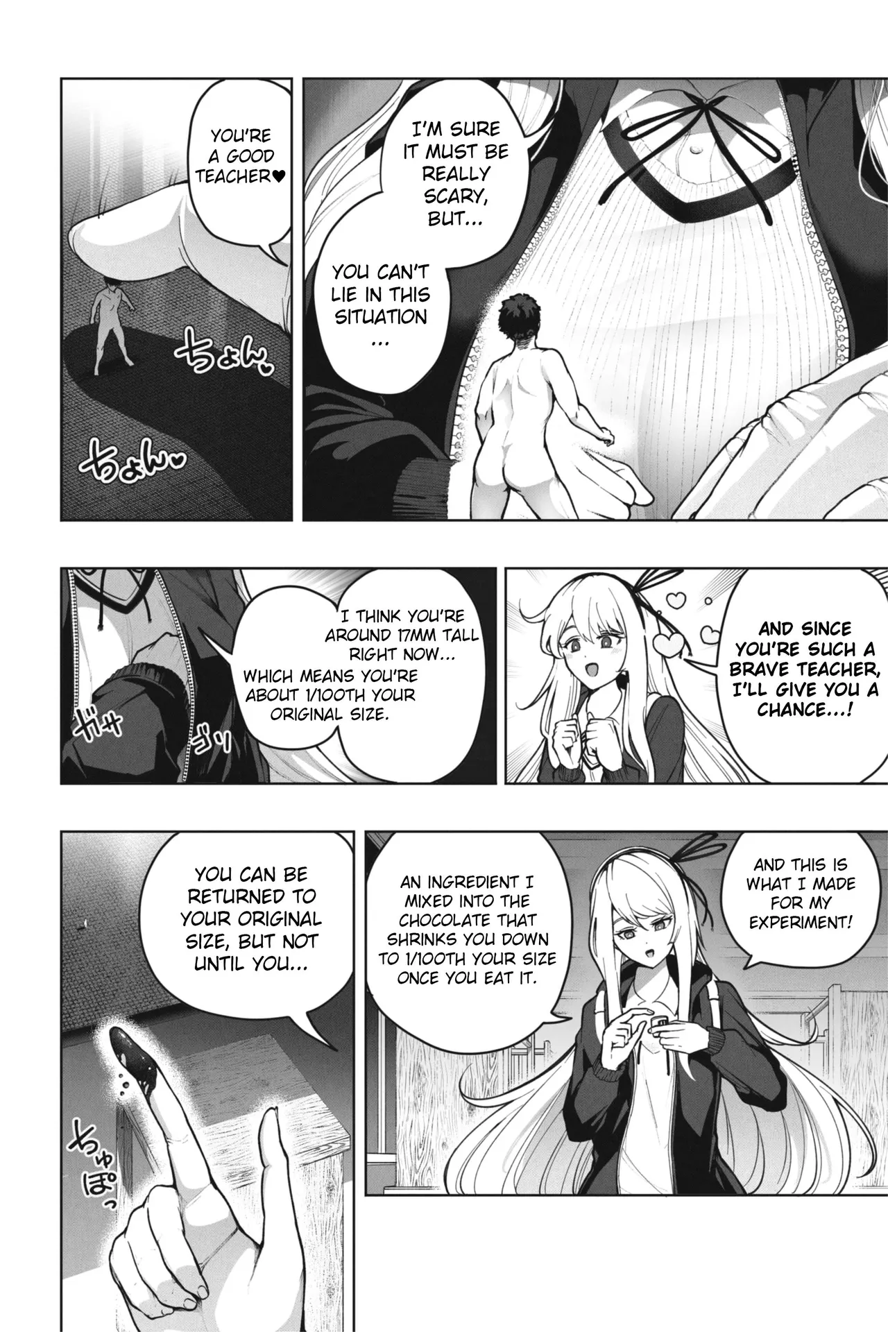 Shukushou Valentine - Sensei ni Ai o Komete | Shrinking Valentine – With Love to the Teacher page 12 original parody - schoolgirl uniform miniguy hentai manga - read online free