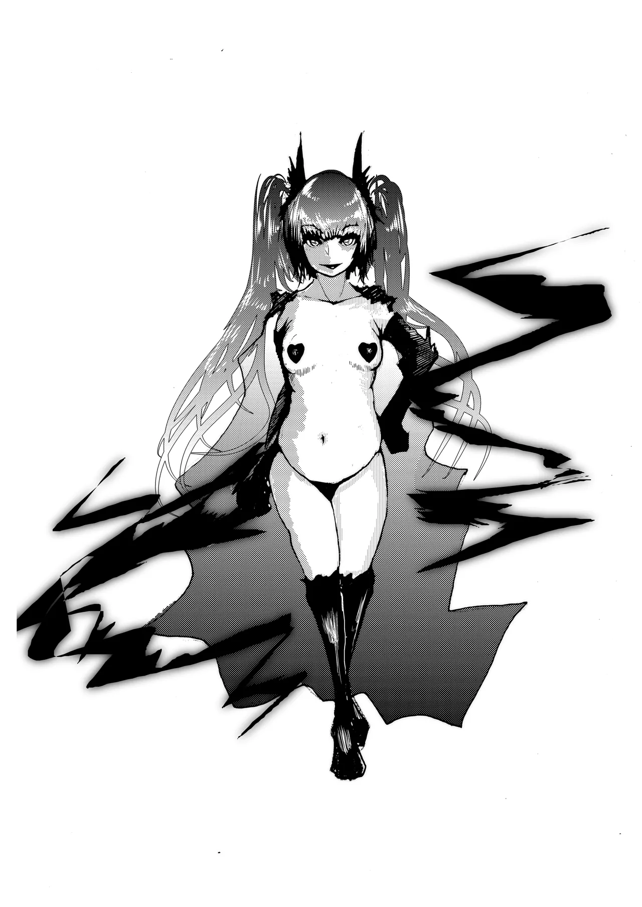 Haiboku Akume Heroine page 48 original parody - horns twintails hentai manga - read online free