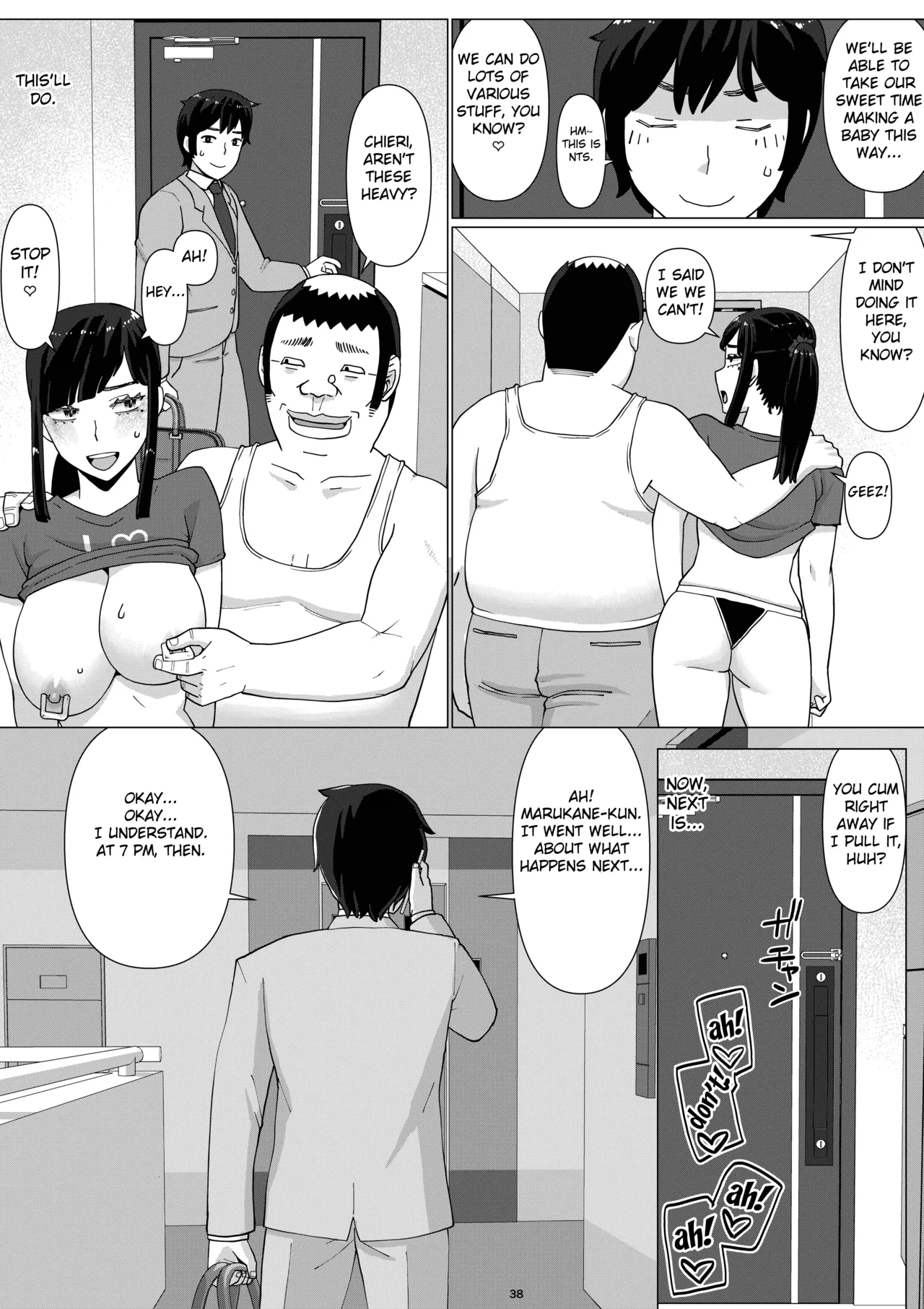 [Jigoku no Nyanko] Chieri-san wa Makerarenai! 3 -Otto Kounin de Dare no Seishi demo Jusei suru Hentai Benki Zuma- Dai 4-kan [English] [Fated Circle] page 42 original parody - beauty mark mosaic censorship hentai manga - read online free