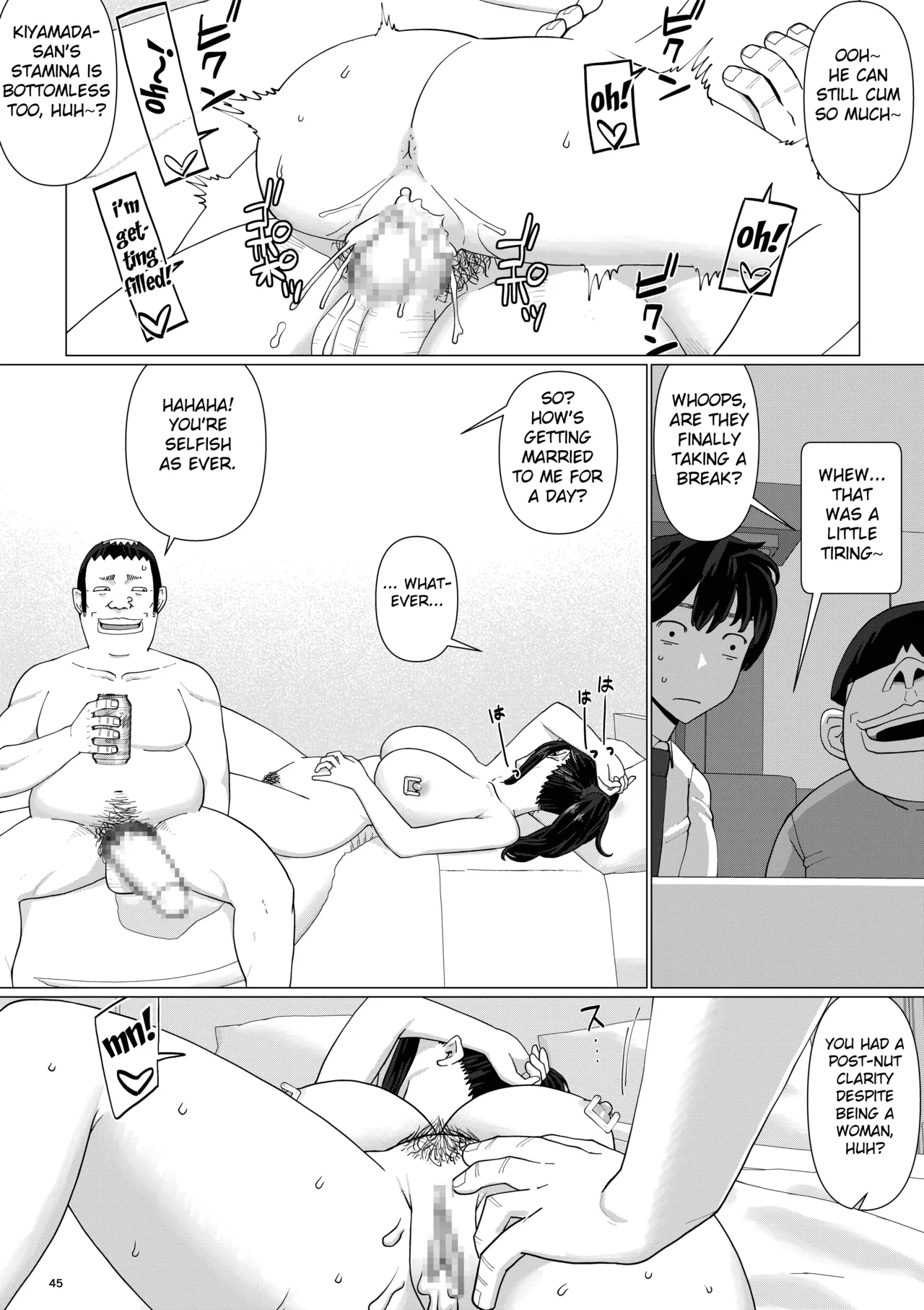 [Jigoku no Nyanko] Chieri-san wa Makerarenai! 3 -Otto Kounin de Dare no Seishi demo Jusei suru Hentai Benki Zuma- Dai 4-kan [English] [Fated Circle] page 49 original parody - beauty mark mosaic censorship hentai manga - read online free