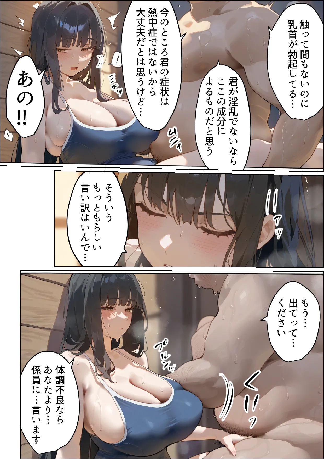 [Netorareru Tamashigi no Itteki] Boku no bakunyu gakkyu iin-cho to okasan (37) ga tomodachi no tanetsuke oyaji ni netora re harama sa reru hanashi [netorare kon'yoku sauna] [AI Generated] page 47 - big penis big breasts hentai manga - read online free