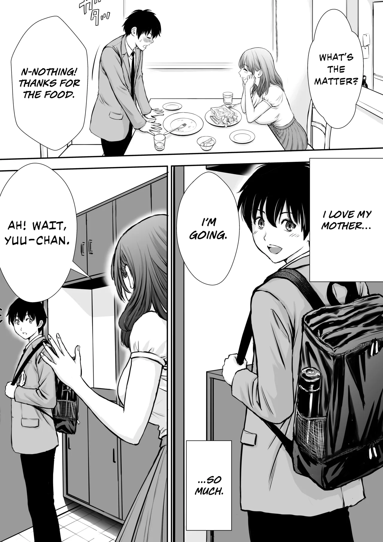 [Tarobaumu] Boku no Kaa-chan ga Hikikomori Neet Debu Aniki no Seishori Onaho ni Natteita Hanashi | My Mother is My Fat Shut-in Older NEET Brother's Sex Relief Onahole [English] [Rinruririn] [Decensored] - Page 7