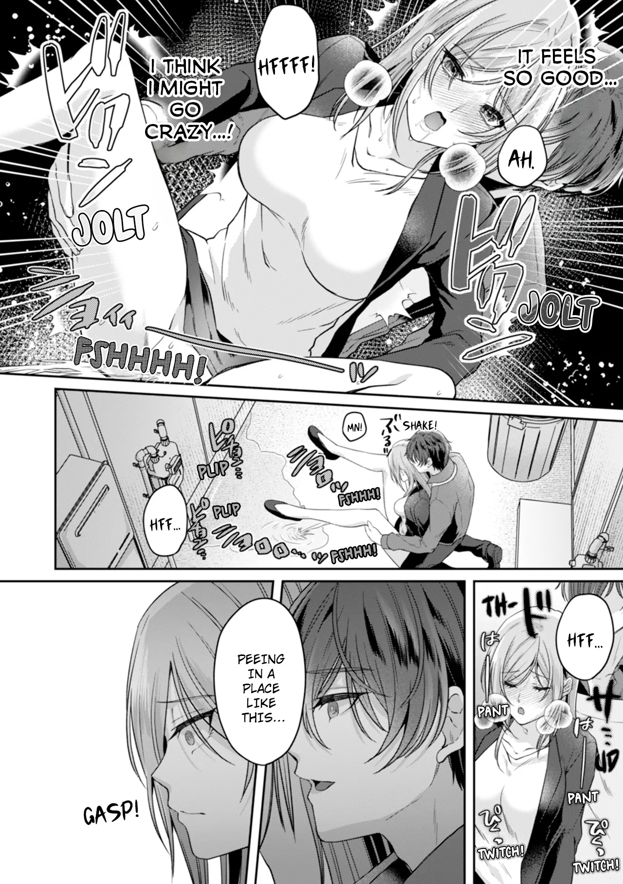 Manin Densha de Shikkin Sunzen!? Chikan Danshi no Ijiwaru na Yubi de Ikasare Tsuzuketa OL | Almost Pissing on a Crowded Train?! #1-16 page 114 - full censorship big breasts hentai manga - read online free