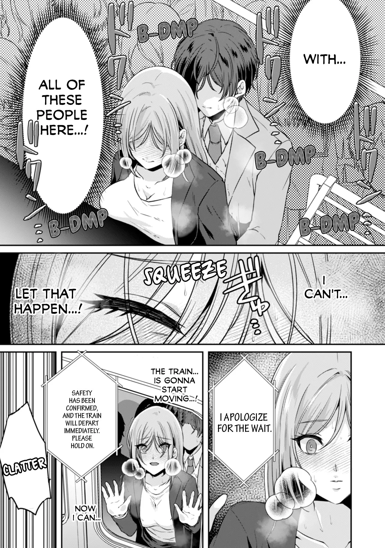 Manin Densha de Shikkin Sunzen!? Chikan Danshi no Ijiwaru na Yubi de Ikasare Tsuzuketa OL | Almost Pissing on a Crowded Train?! #1-16 page 21 - full censorship big breasts hentai manga - read online free