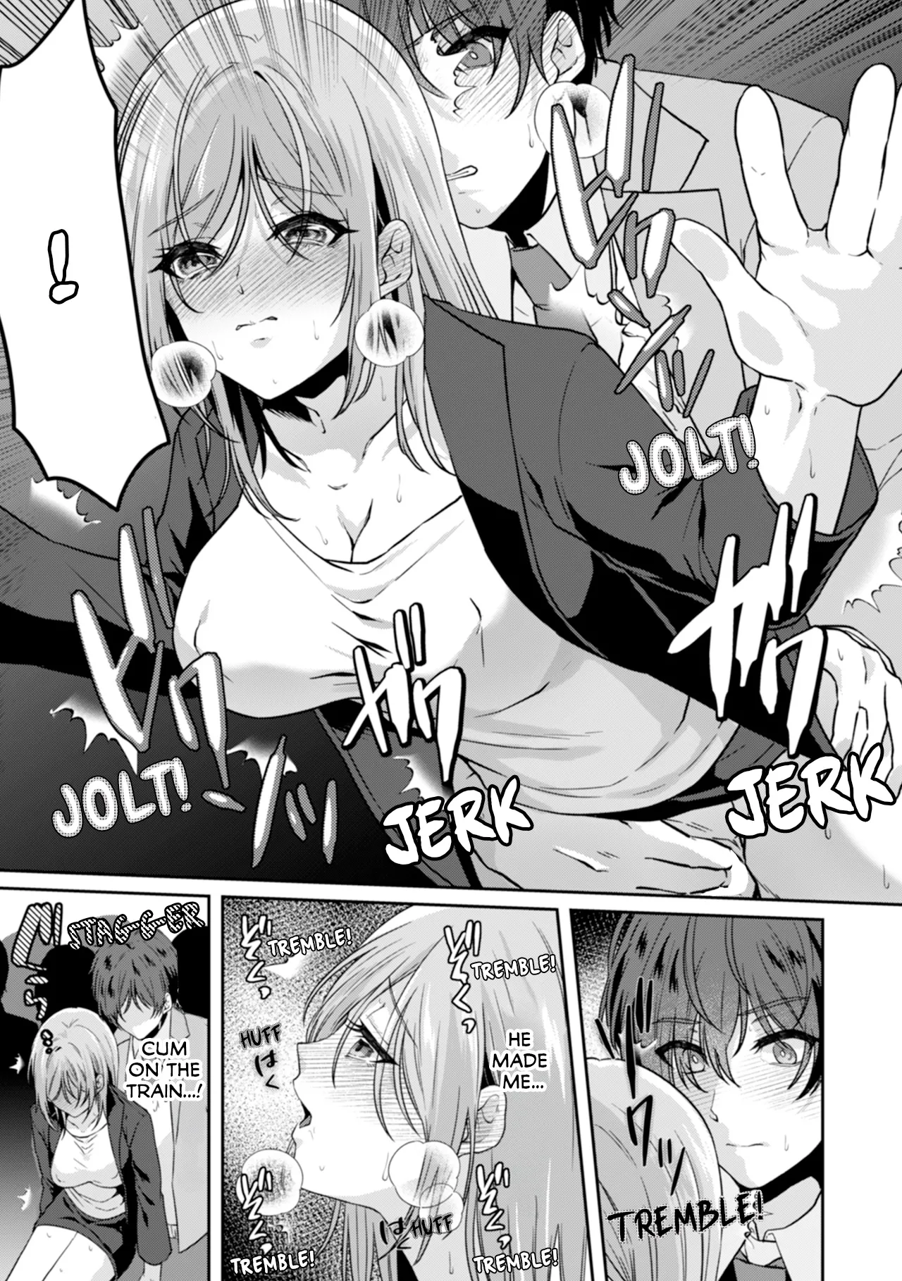 Manin Densha de Shikkin Sunzen!? Chikan Danshi no Ijiwaru na Yubi de Ikasare Tsuzuketa OL | Almost Pissing on a Crowded Train?! #1-16 page 23 - big breasts chastity belt hentai manga - read online free