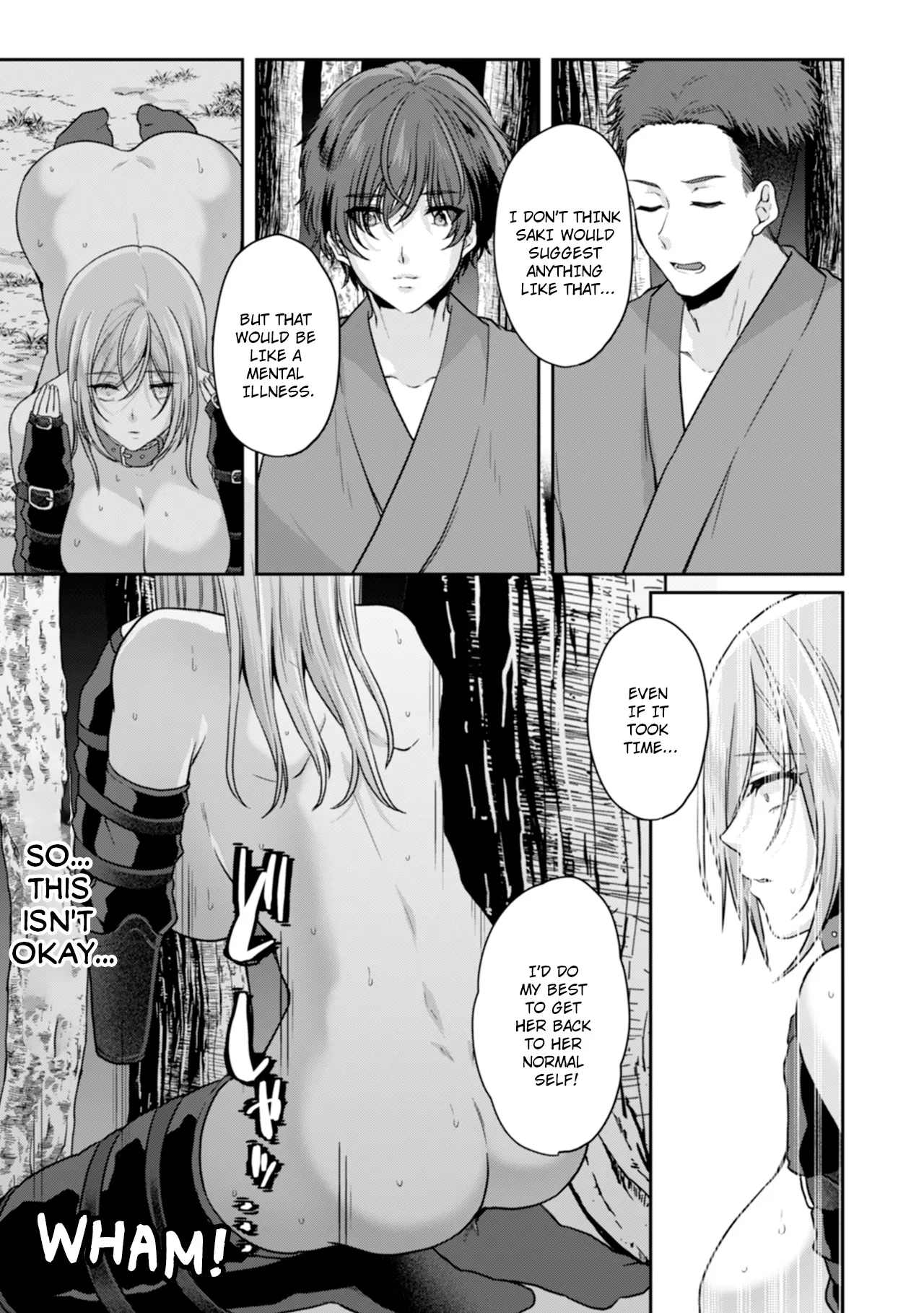 Manin Densha de Shikkin Sunzen!? Chikan Danshi no Ijiwaru na Yubi de Ikasare Tsuzuketa OL | Almost Pissing on a Crowded Train?! #1-16 page 260 - big breasts chastity belt hentai manga - read online free