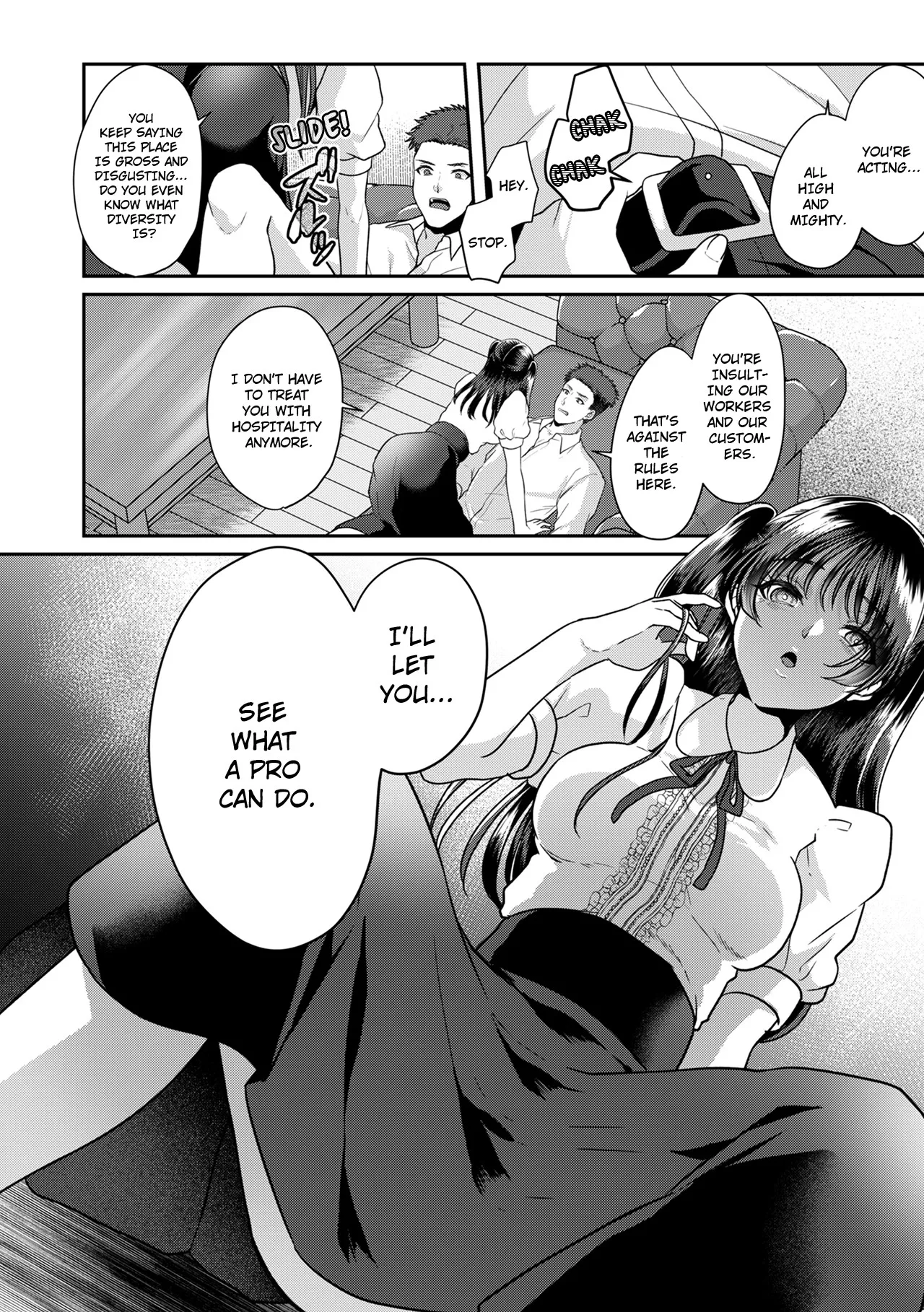 Manin Densha de Shikkin Sunzen!? Chikan Danshi no Ijiwaru na Yubi de Ikasare Tsuzuketa OL | Almost Pissing on a Crowded Train?! #1-16 page 334 - big breasts chastity belt hentai manga - read online free