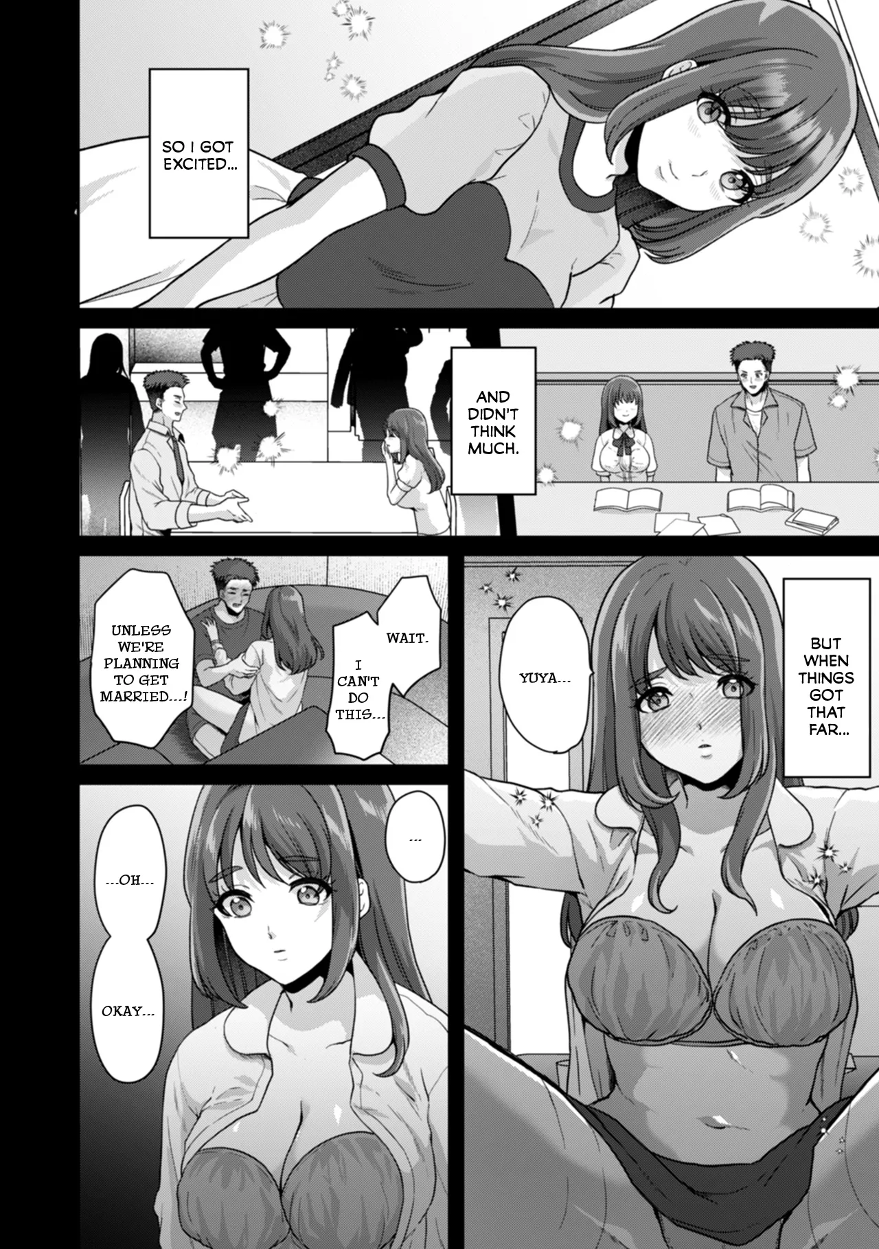 Manin Densha de Shikkin Sunzen!? Chikan Danshi no Ijiwaru na Yubi de Ikasare Tsuzuketa OL | Almost Pissing on a Crowded Train?! #1-16 page 363 - full censorship big breasts hentai manga - read online free