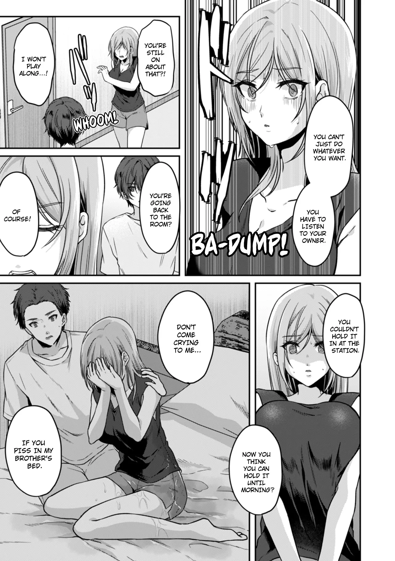 Manin Densha de Shikkin Sunzen!? Chikan Danshi no Ijiwaru na Yubi de Ikasare Tsuzuketa OL | Almost Pissing on a Crowded Train?! #1-16 page 69 - big breasts chastity belt hentai manga - read online free