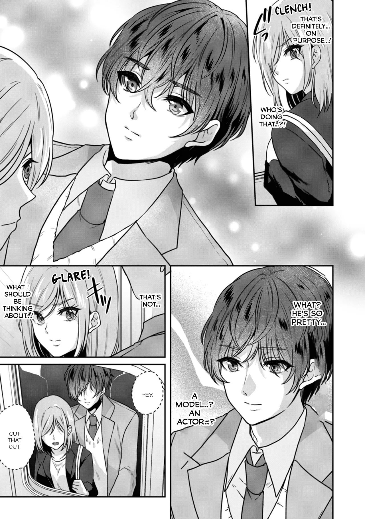 Manin Densha de Shikkin Sunzen!? Chikan Danshi no Ijiwaru na Yubi de Ikasare Tsuzuketa OL | Almost Pissing on a Crowded Train?! #1-16 page 9 - full censorship big breasts hentai manga - read online free