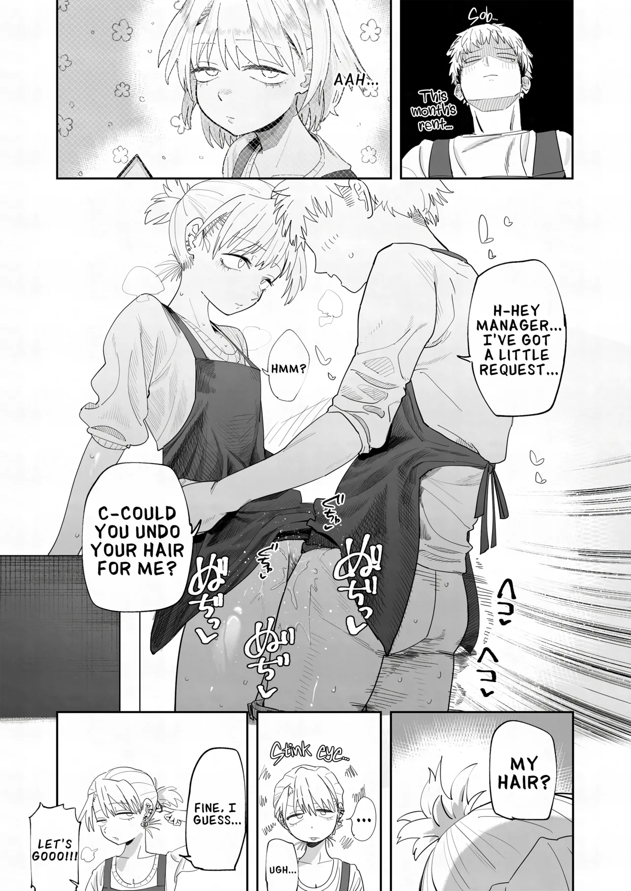 Tenchou ga Etchi na Koto to Hikikae ni Kyuryou o Kezuri ni Kuru !! | My Manager Docks My Pay In Exchange for Sexual Favors!!! page 19 original parody - sole female sole male hentai manga - read online free