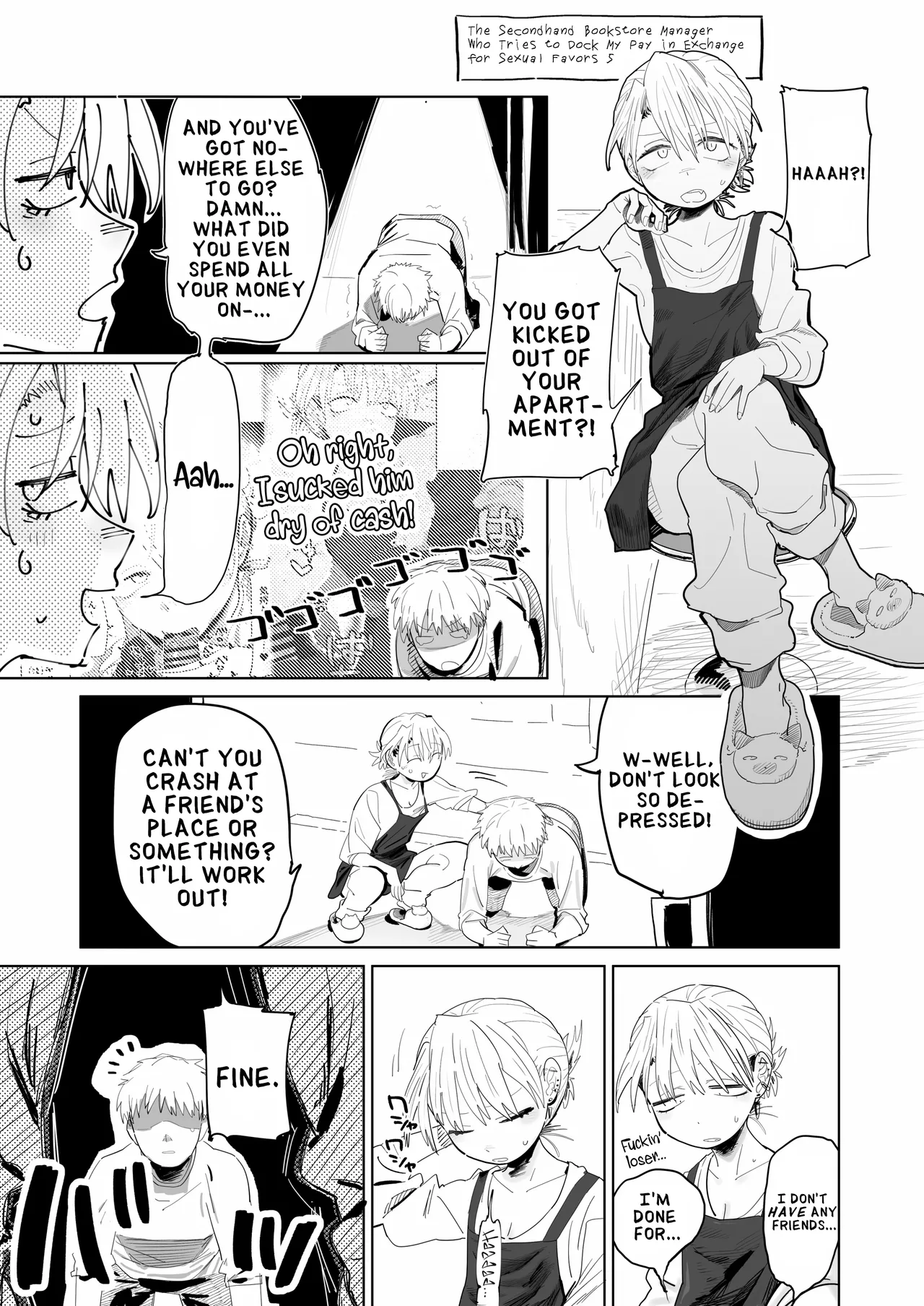 Tenchou ga Etchi na Koto to Hikikae ni Kyuryou o Kezuri ni Kuru !! | My Manager Docks My Pay In Exchange for Sexual Favors!!! page 23 original parody - sole female sole male hentai manga - read online free