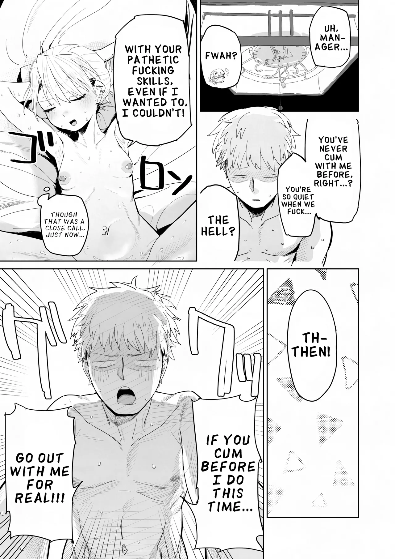 Tenchou ga Ecchi na Koto to Hikikae ni Kyuryou o Kezuri ni Kuru!! | My Manager Docks My Pay In Exchange for Sexual Favors!!! page 30 original parody - handjob leg lock hentai manga - read online free