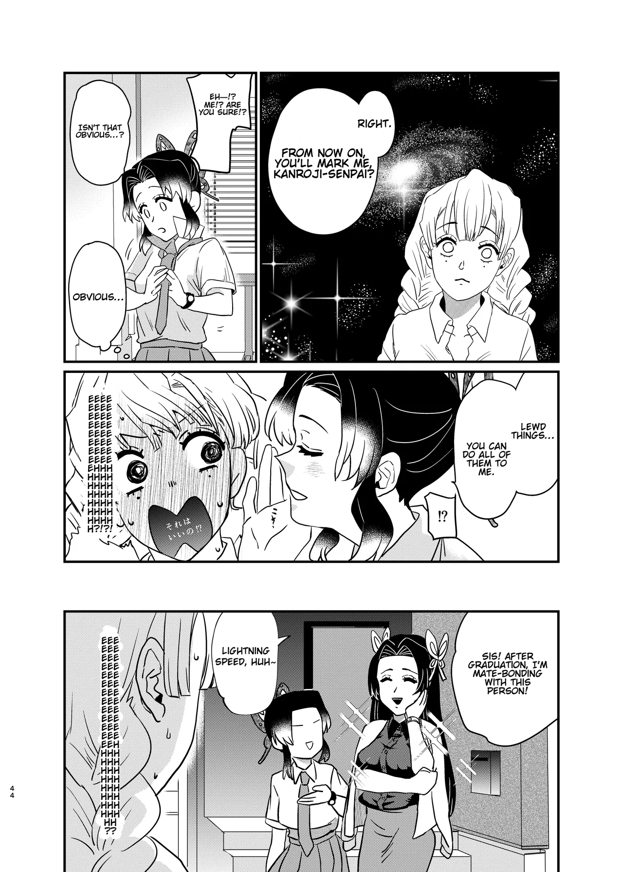 Watashi no Alpha page 44 featuring shinobu kochou kimetsu no yaiba parody - futanari big breasts hentai manga - read online free