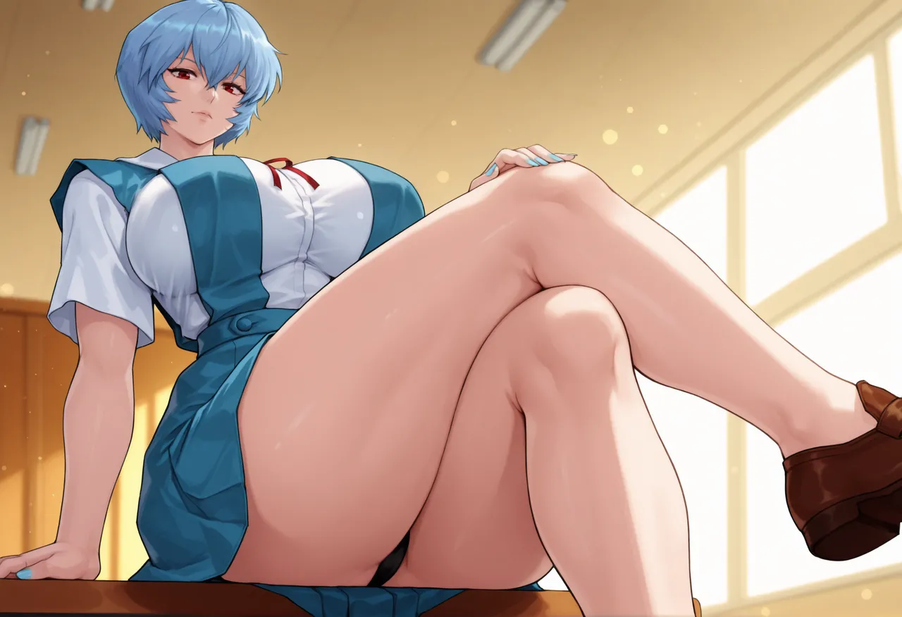 REI AYANAMI - EVANGELION - 140+ IMAGES kranken ai generated page 26 featuring rei ayanami neon genesis evangelion parody - big penis uncensored hentai manga - read online free
