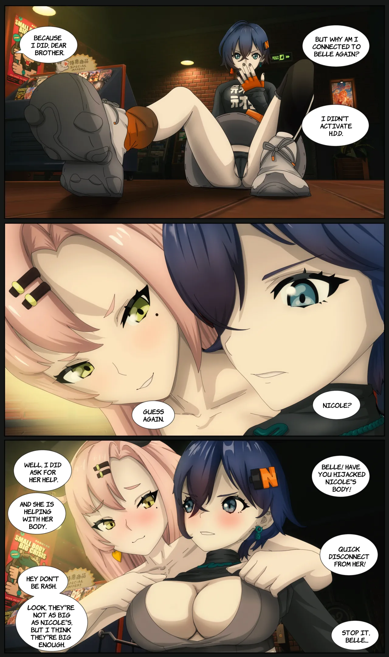 ZZZ Possession page 11 featuring nicole demara zenless zone zero parody - big breasts masturbation hentai manga - read online free