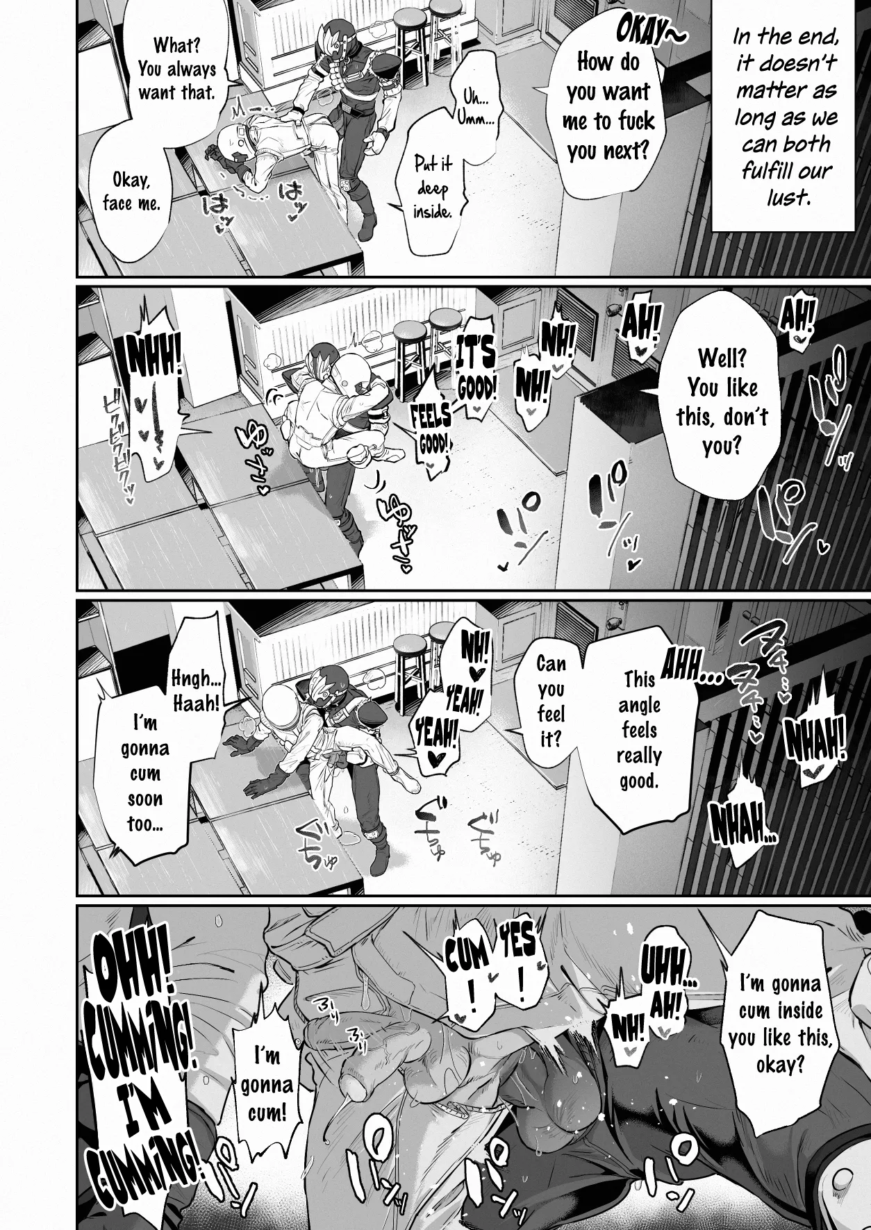 White Full-Face Helmet Consensual Sex Manga page 18 original parody - anal masked face hentai manga - read online free