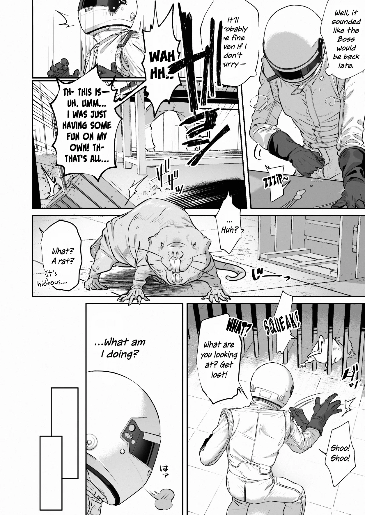 White Full-Face Helmet Consensual Sex Manga page 28 original parody - gloves anal hentai manga - read online free