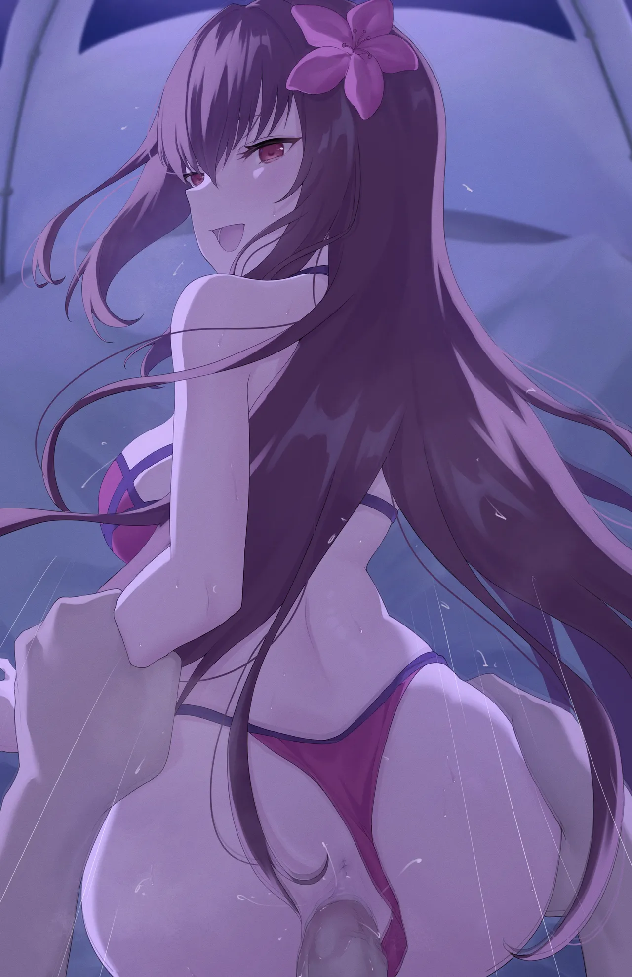Alone With Scathach page 10 featuring scathach fate grand order parody - sole female swimsuit hentai manga - read online free