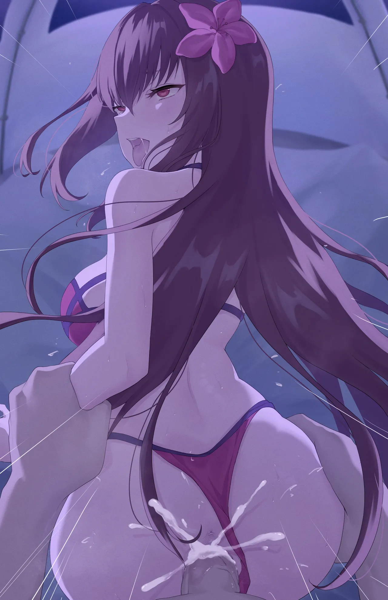 Alone With Scathach page 11 featuring scathach fate grand order parody - sole female swimsuit hentai manga - read online free