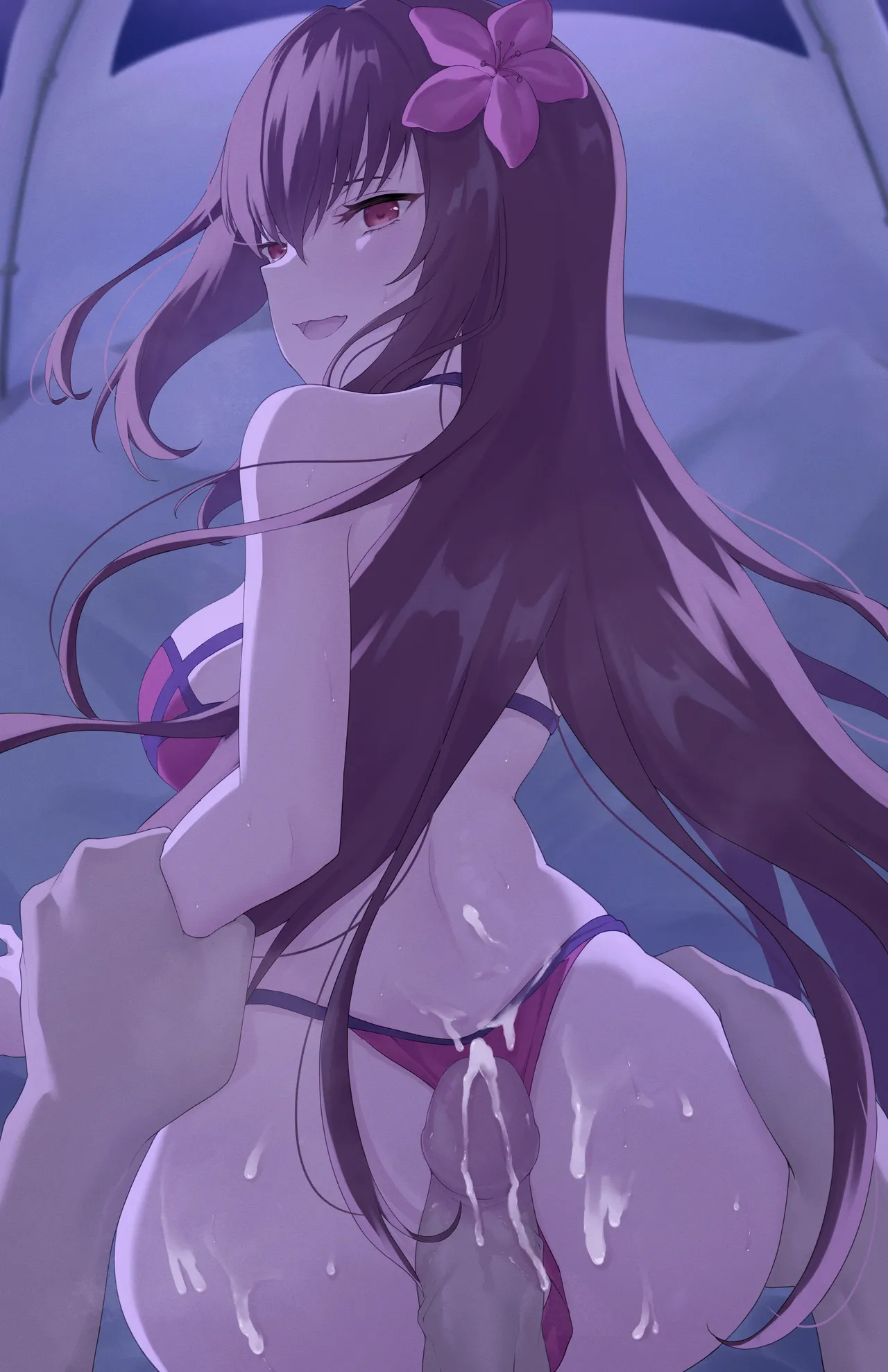 Alone With Scathach page 12 featuring scathach fate grand order parody - sole female swimsuit hentai manga - read online free