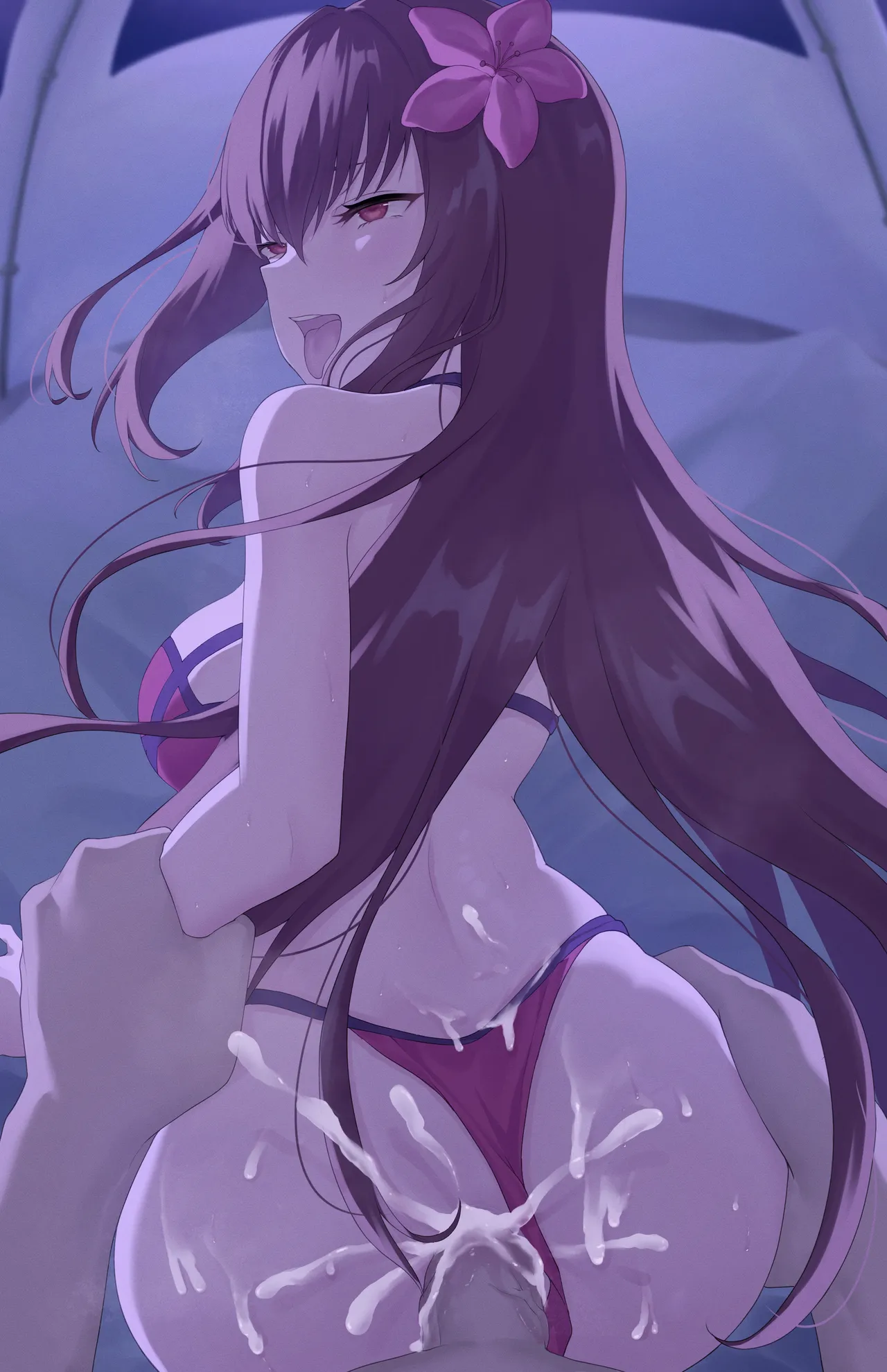Alone With Scathach page 15 featuring scathach fate grand order parody - swimsuit bikini hentai manga - read online free