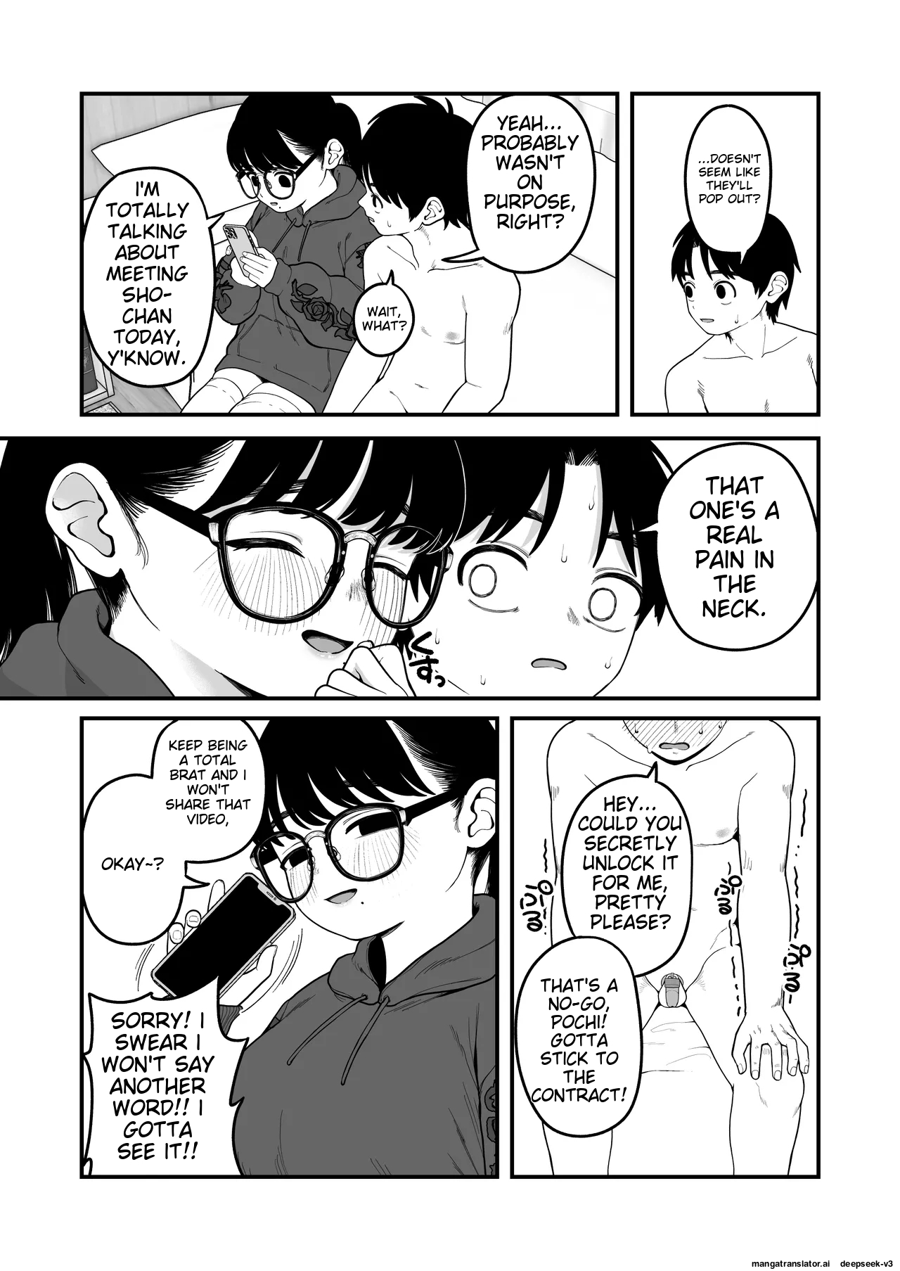 [Yumekawa Dododo-chan] Boku to Kanojo to Goshujin-sama no Fuyuyasumi 1-3 [English] page 101 original parody - big penis big areolae hentai manga - read online free