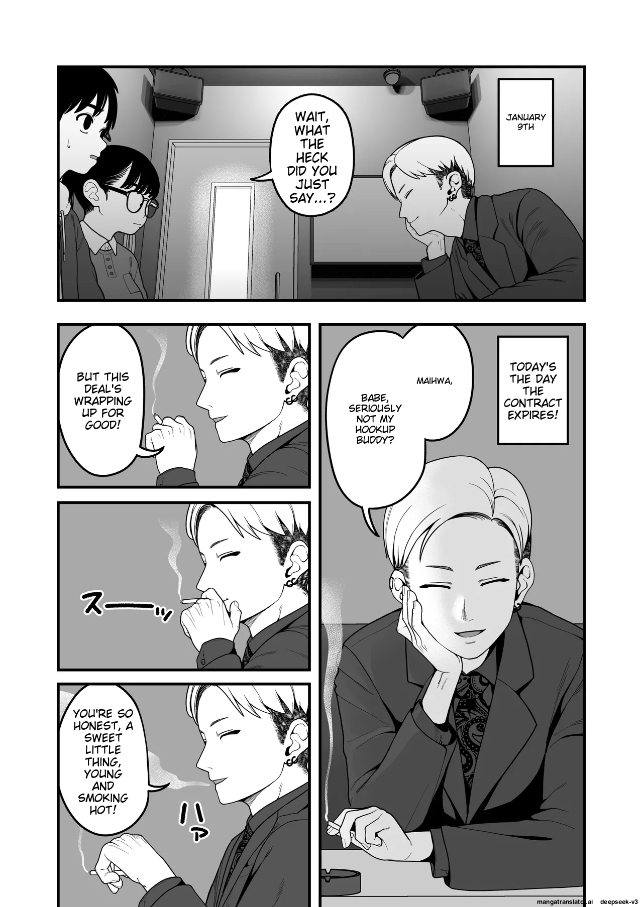 [Yumekawa Dododo-chan] Boku to Kanojo to Goshujin-sama no Fuyuyasumi 1-3 [English] page 116 original parody - big penis big areolae hentai manga - read online free