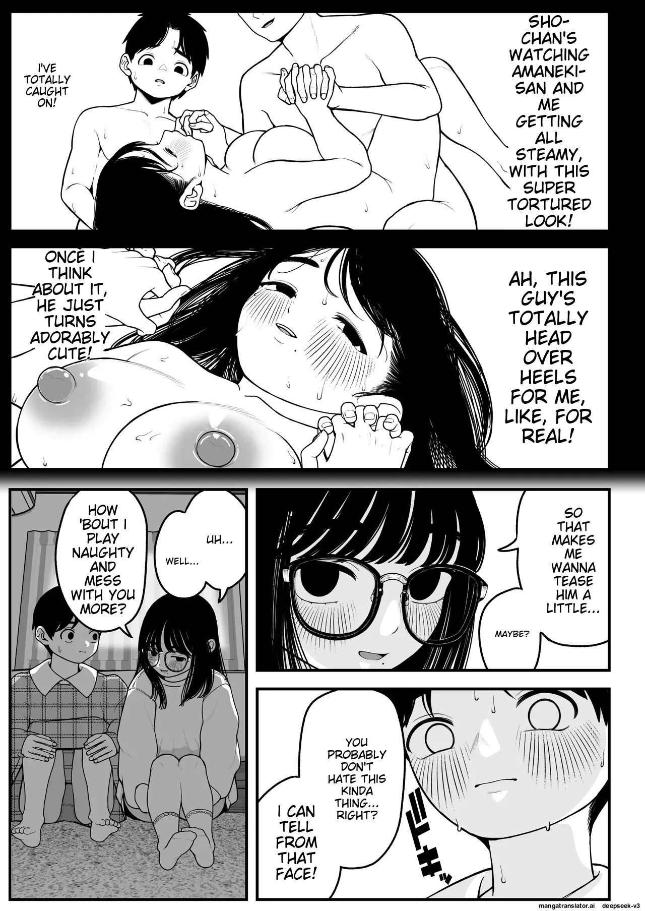[Yumekawa Dododo-chan] Boku to Kanojo to Goshujin-sama no Fuyuyasumi 1-3 [English] page 65 original parody - big penis big areolae hentai manga - read online free