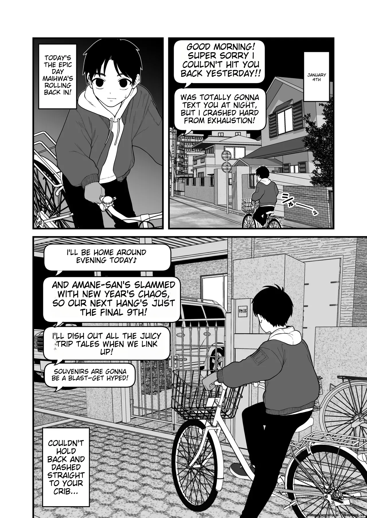 [Yumekawa Dododo-chan] Boku to Kanojo to Goshujin-sama no Fuyuyasumi 1-3 [English] page 96 original parody - big penis big areolae hentai manga - read online free