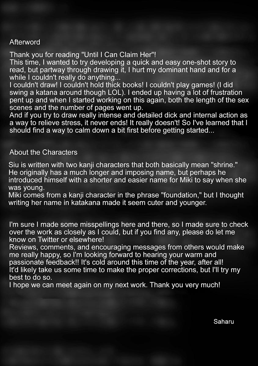 Misometa Ano Musume o Okasu made | Until I Can Claim Her page 39 original parody - sole female sole male hentai manga - read online free