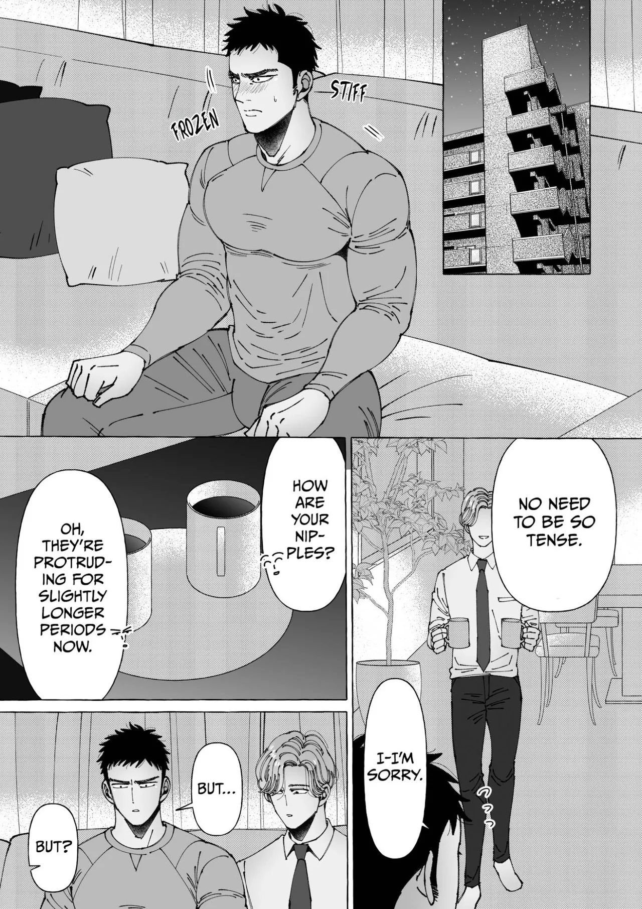 Sawatte Tatasete, Kanbotsu Chikubi. | Touch Me and Make My Inverted Nipples Hard Chapters 1-3 page 39 - muscle lab coat hentai manga - read online free