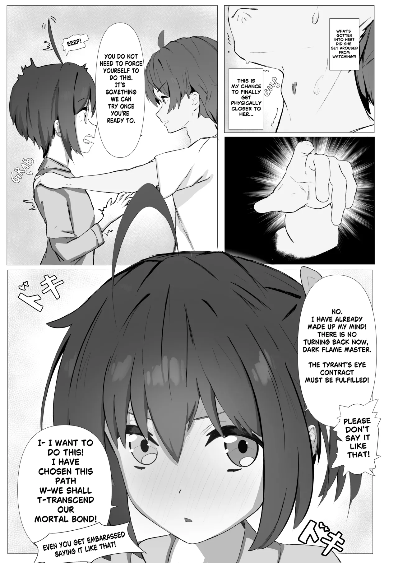 Rikka's surprise attack page 9 featuring yuuta togashi chuunibyou demo koi ga shitai parody - sweating kissing hentai manga - read online free