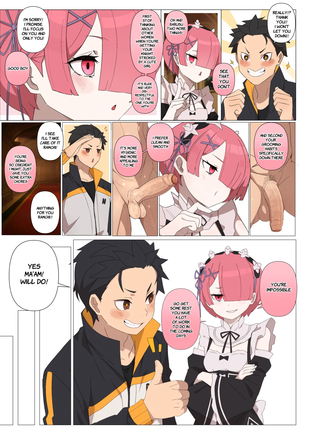 Ramming Ram Ch. 1 page 17 featuring ram re zero kara hajimeru isekai seikatsu parody - maid handjob hentai manga - read online free