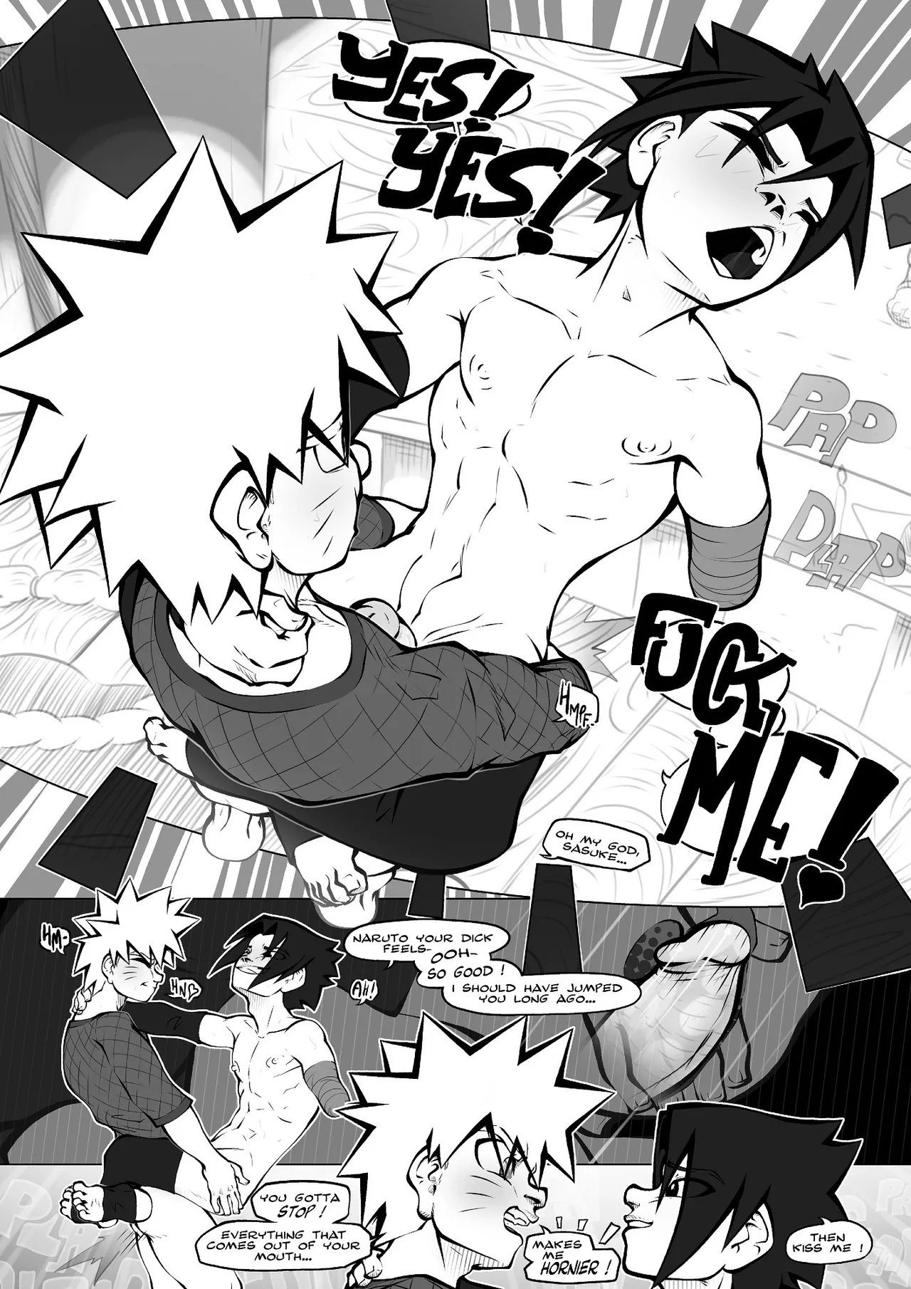 ‪VonBoche - In The Shadow page 30 featuring sasuke uchiha naruto parody - muscle anal hentai manga - read online free