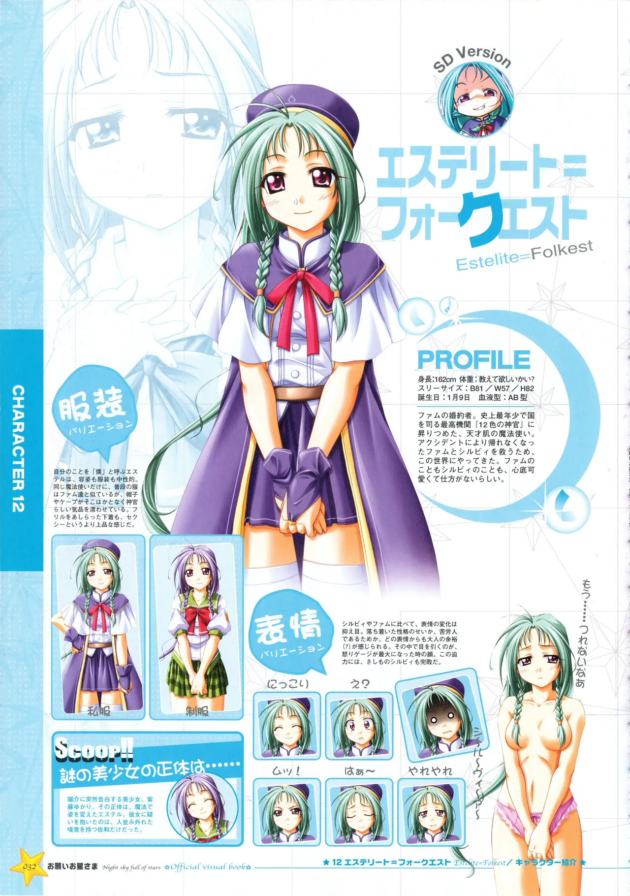 Onegai Ohoshi-sama Visual Fanbook page 40 original parody - group schoolgirl uniform hentai manga - read online free