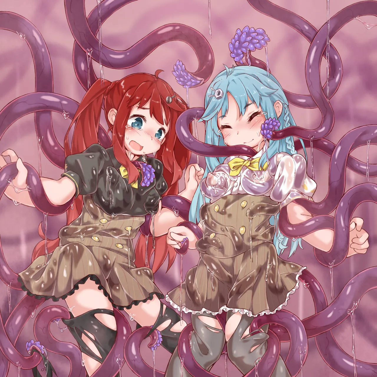 [Sudumeno oyado] Skeb + alpha -illustration collection- 6 page 11 original parody - bondage tentacles hentai manga - read online free