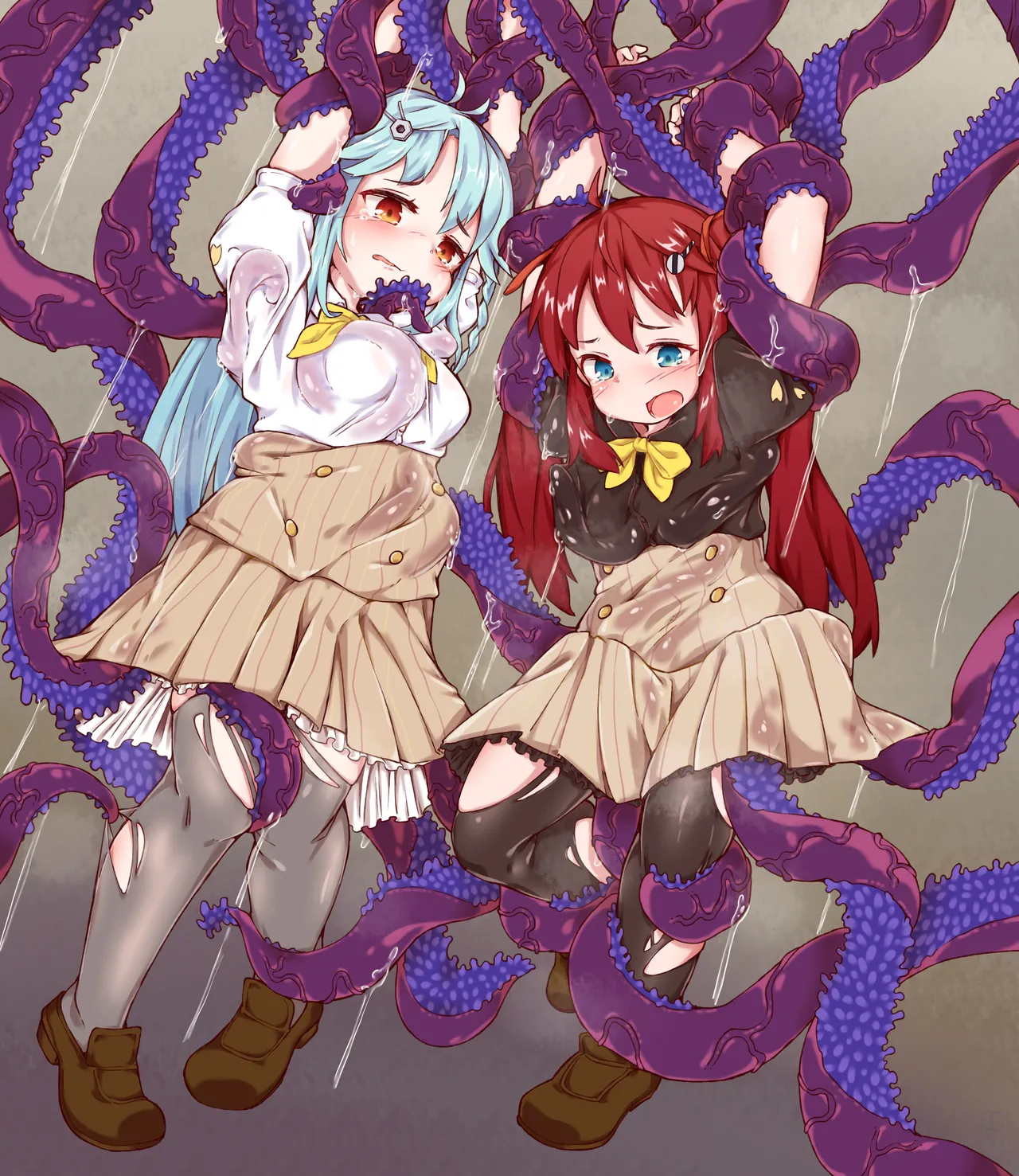 [Sudumeno oyado] Skeb + alpha -illustration collection- 6 page 9 original parody - bondage tentacles hentai manga - read online free