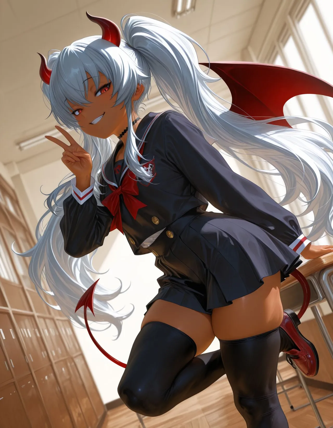 褐色#182 グリムアロエ grim aloe nsfw  褐色生活_DSL ai generated page 17 featuring grim aloe bomber girl parody - big penis uncensored hentai manga - read online free