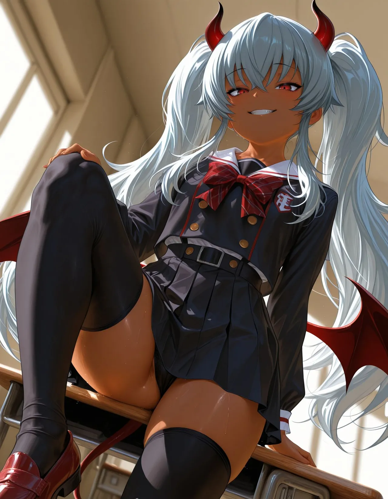 褐色#182 グリムアロエ grim aloe nsfw  褐色生活_DSL ai generated page 20 featuring grim aloe bomber girl parody - uncensored dark skin hentai manga - read online free