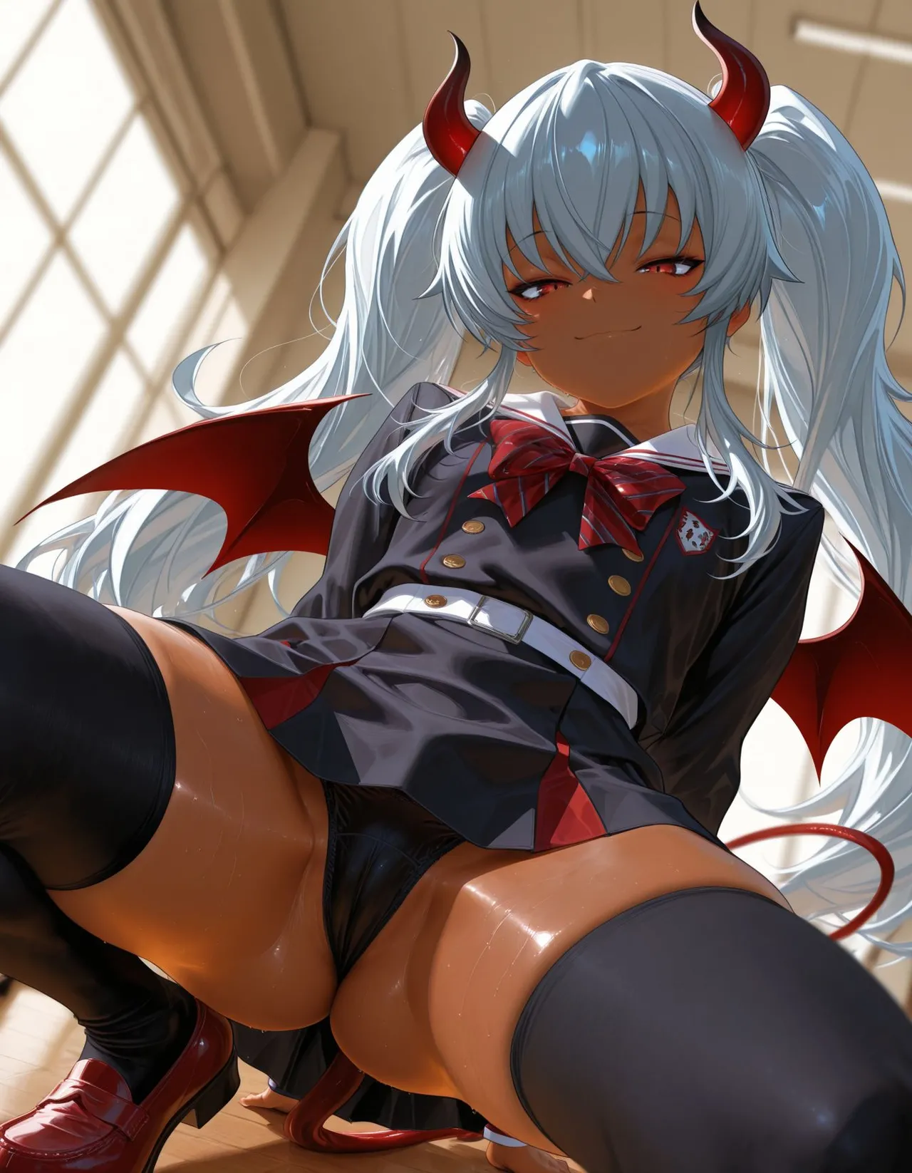 褐色#182 グリムアロエ grim aloe nsfw  褐色生活_DSL ai generated page 24 featuring grim aloe bomber girl parody - uncensored dark skin hentai manga - read online free