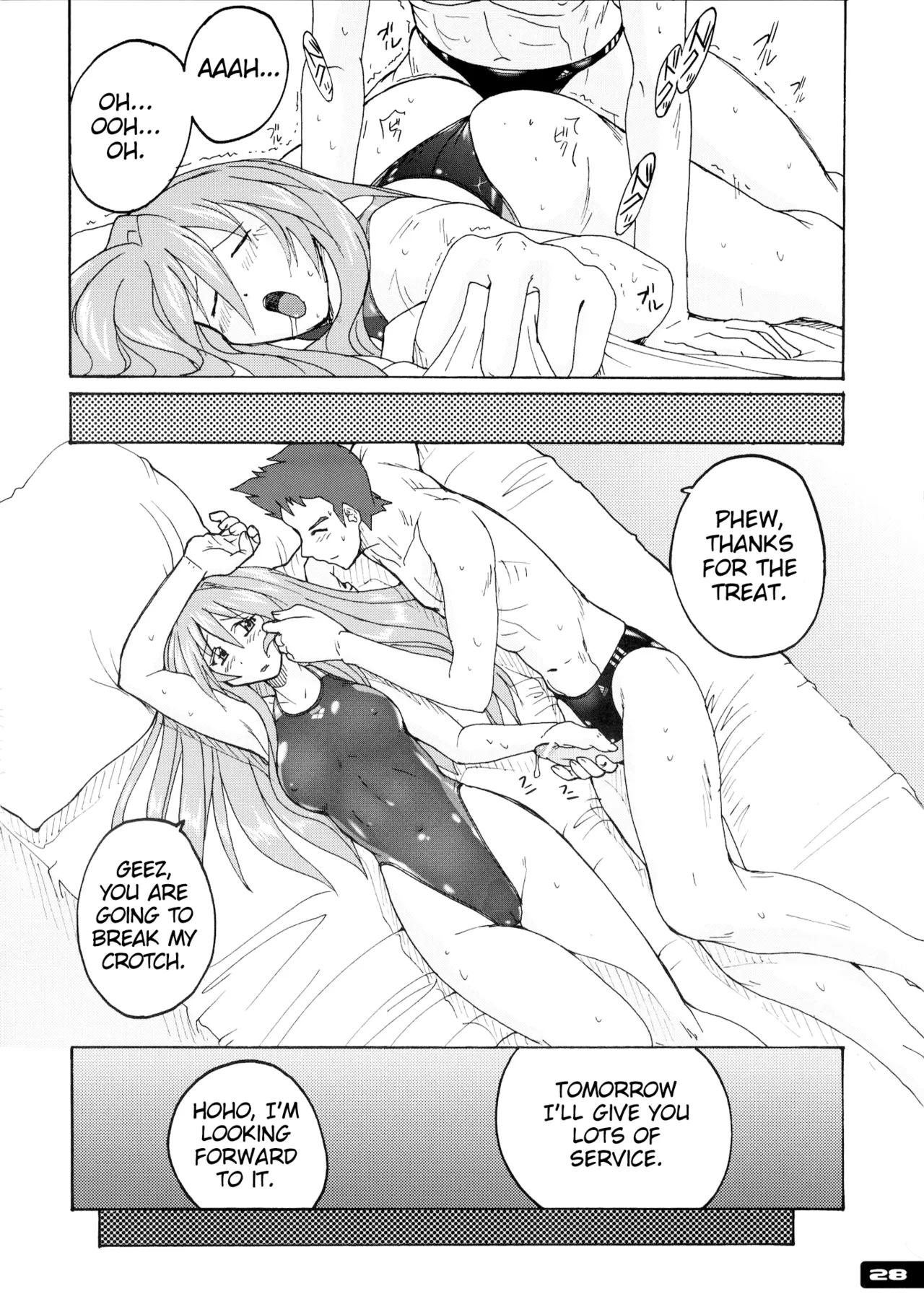 [Nyanko Batake (Murasaki Nyaa)] Pitapita Kyouei Mizugi - for Competition swimsuit fetist & high cut bottoms fleaks 1-3 Soushuuhen [English] [MrBubbles] [Incomplete] - Page 27