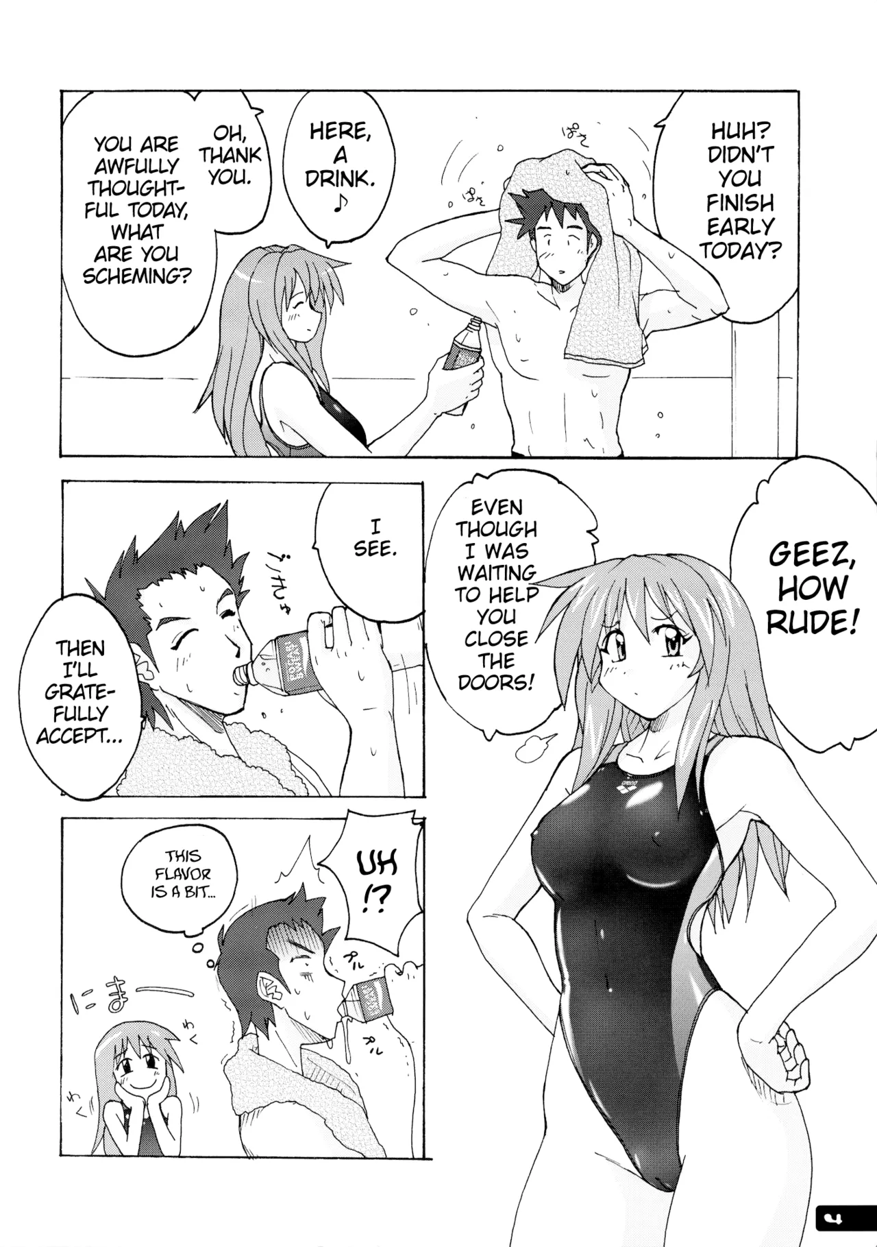 [Nyanko Batake (Murasaki Nyaa)] Pitapita Kyouei Mizugi - for Competition swimsuit fetist & high cut bottoms fleaks 1-3 Soushuuhen [English] [MrBubbles] [Incomplete] - Page 3