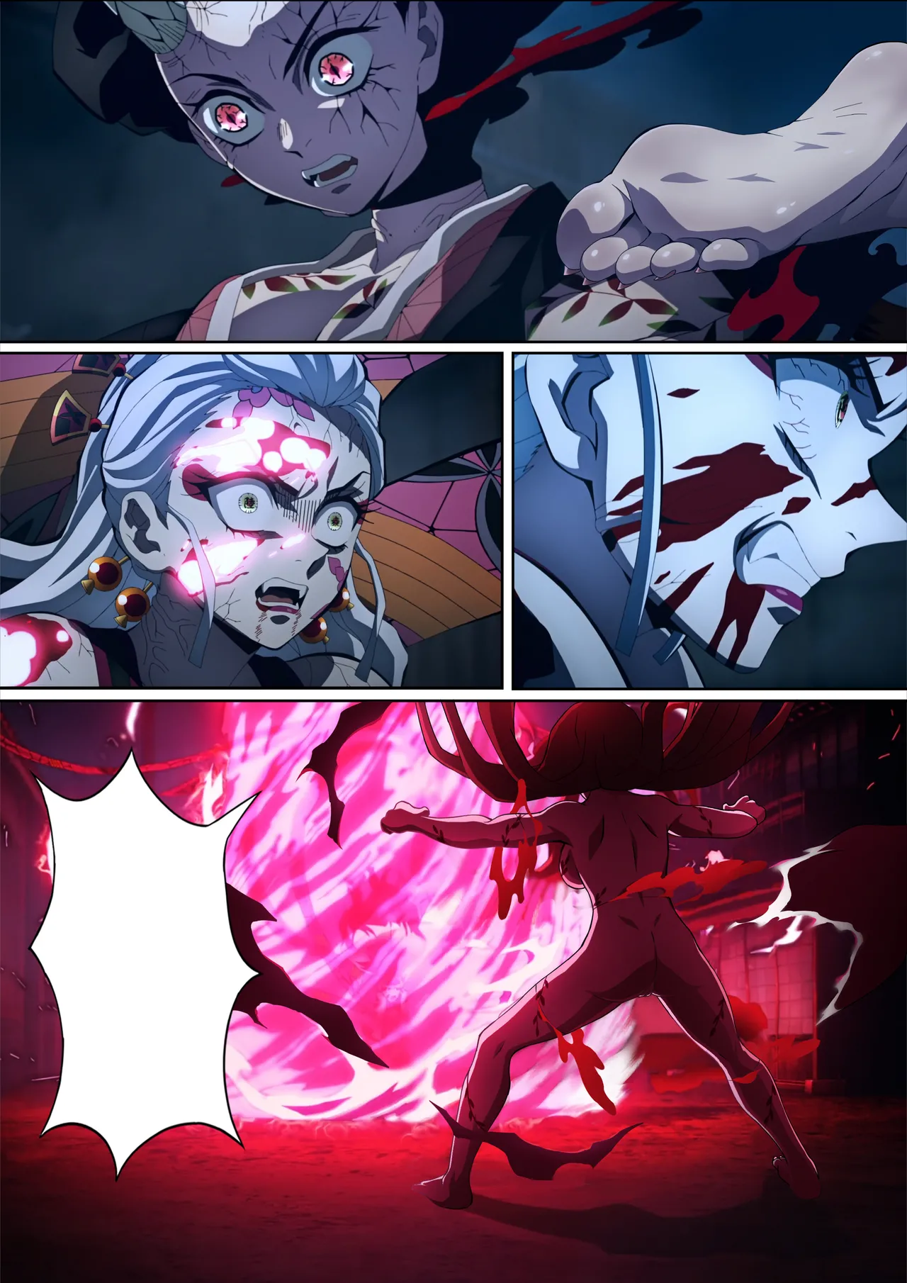 Daki’s Blood Demon Art: Trample 堕姫の血鬼術・紅蓮践踏 page 73 featuring nezuko kamado kimetsu no yaiba parody - big breasts humiliation hentai manga - read online free