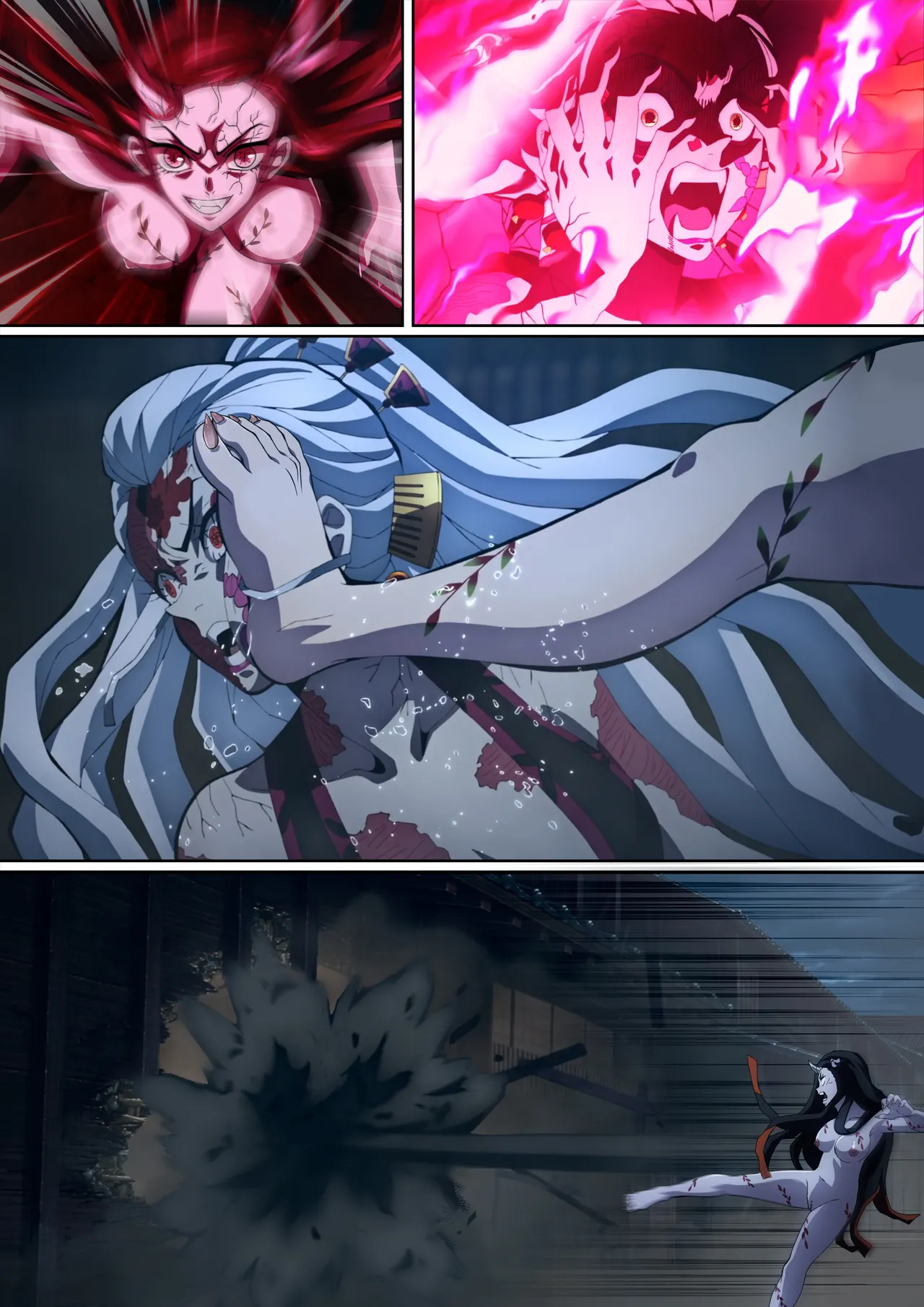 Daki’s Blood Demon Art: Trample 堕姫の血鬼術・紅蓮践踏 page 74 featuring tanjirou kamado kimetsu no yaiba parody - sole male full color hentai manga - read online free