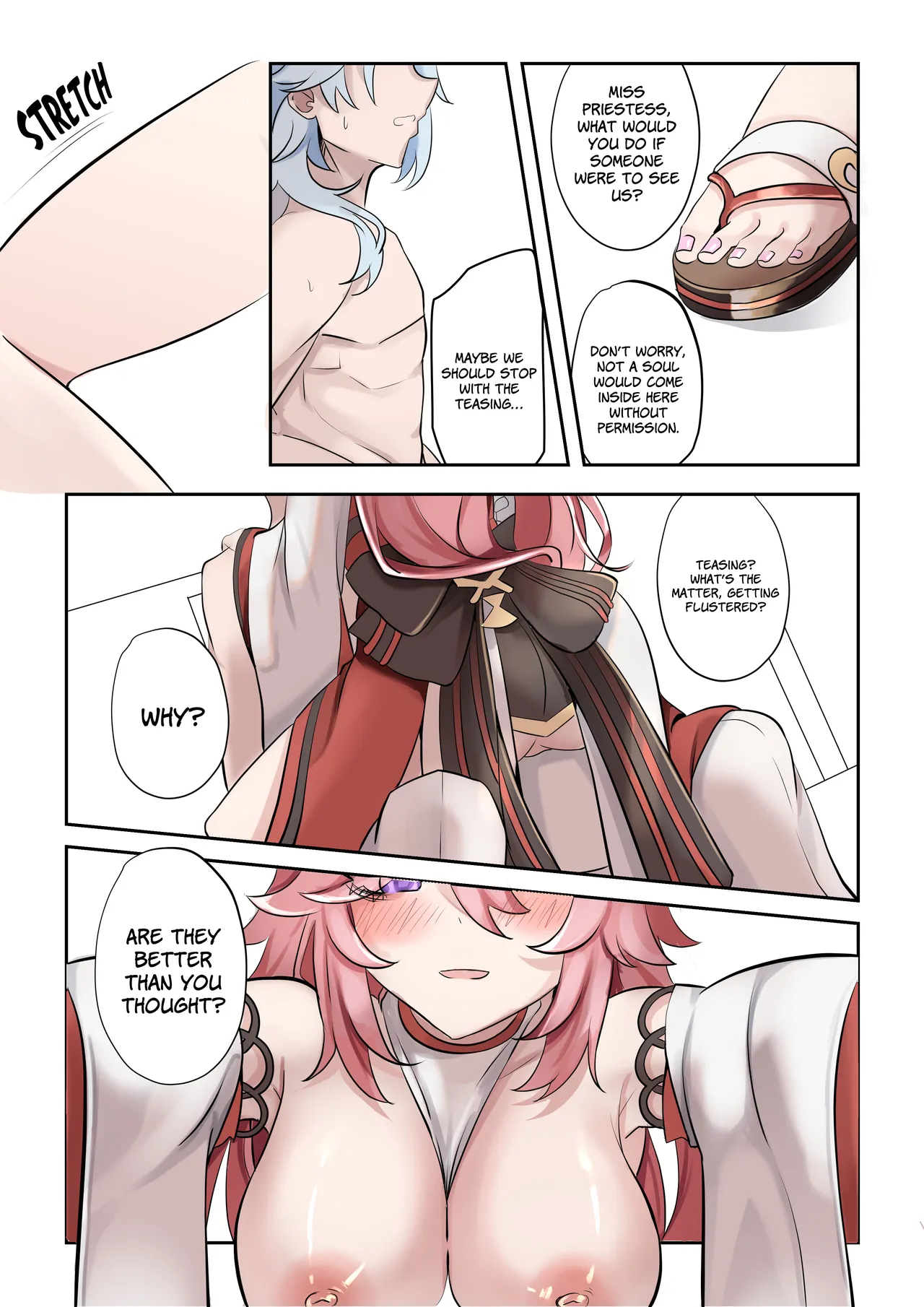 Douryuu | Same Style page 10 featuring yae miko genshin impact parody - sole female sole male hentai manga - read online free